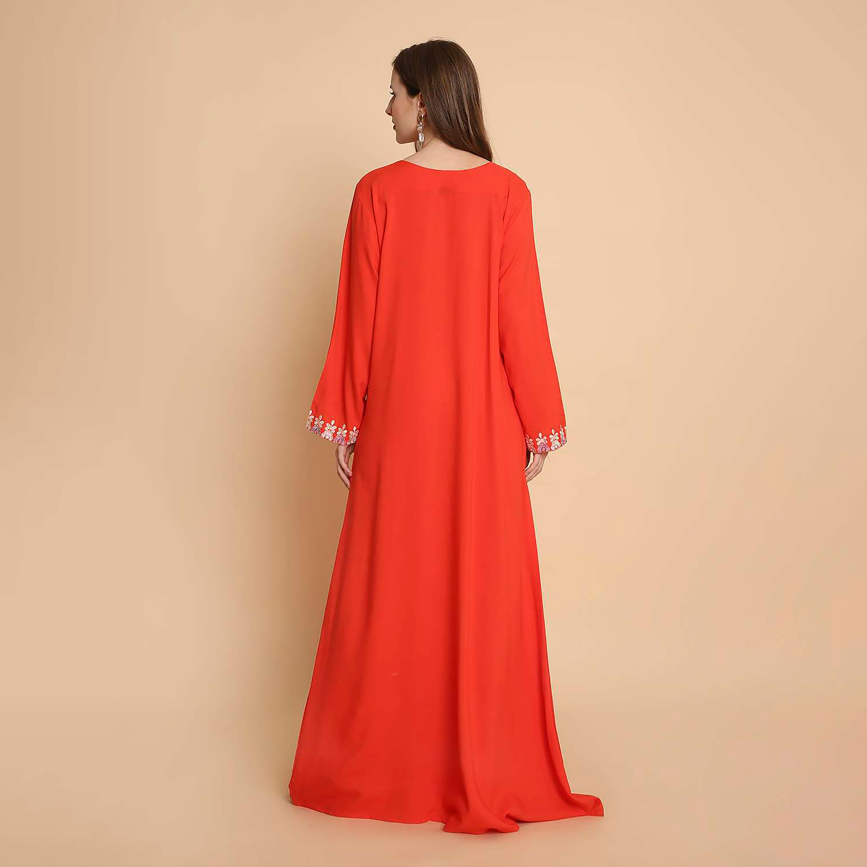 جلابية نسائية بصدرية مطرزة من هنا اند سارة-women-arabicclothing-jalabiyas-image-18