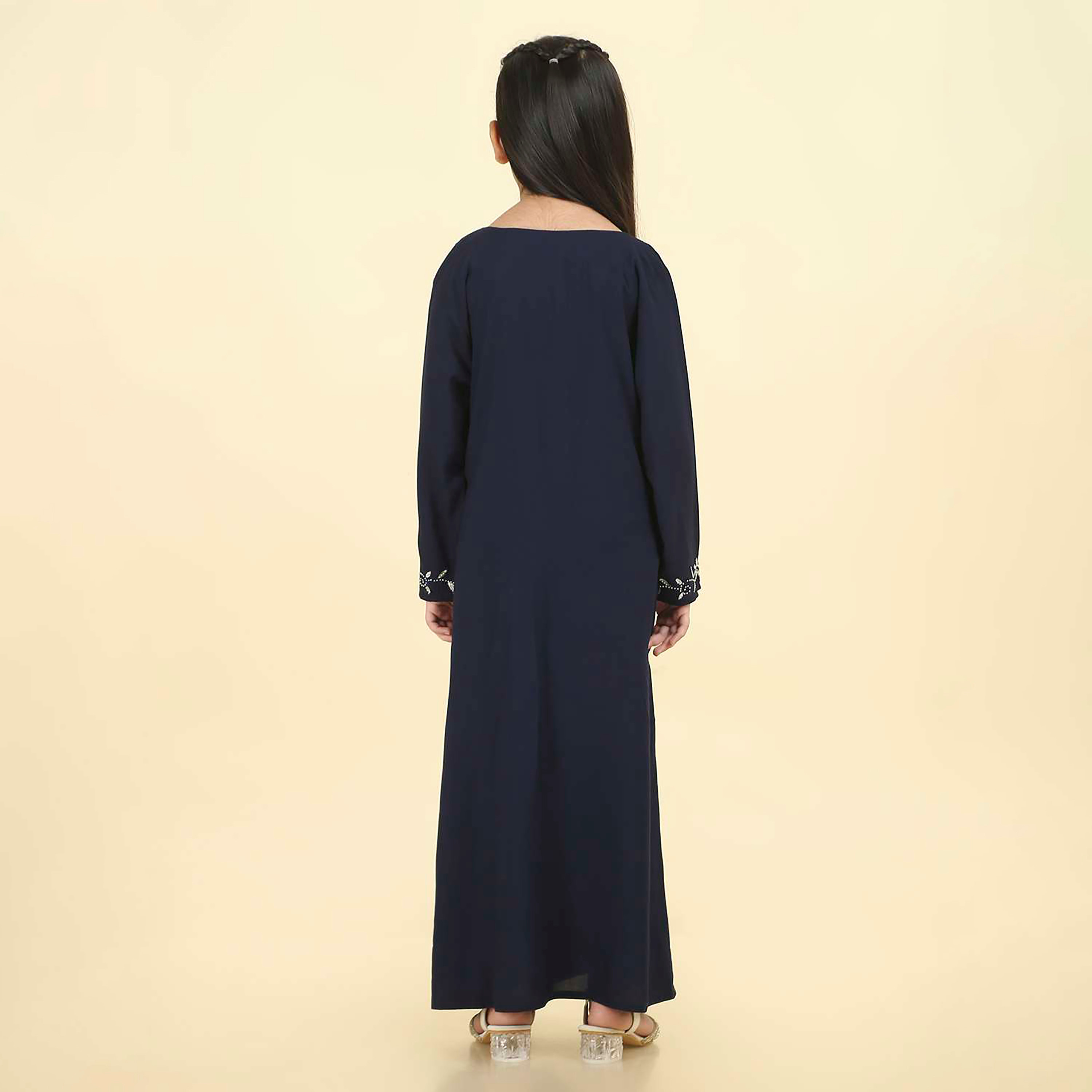جلابية بناتي بصدرية مطرزة بنقشة الزهور من هنا اند سارة-girls-arabicclothing-jalabiyas-image-5