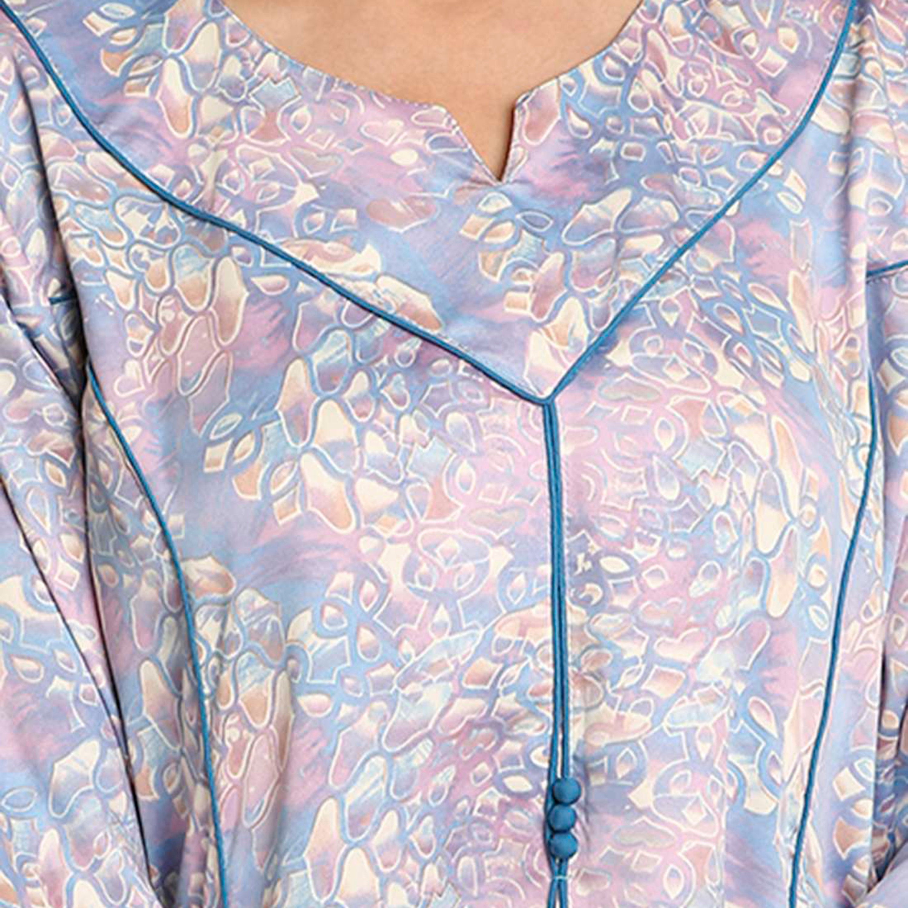 HanaandSara Abstract Print Wide Cuff Sleeves Women's Jalabiya-women-arabicclothing-jalabiyas-image-12