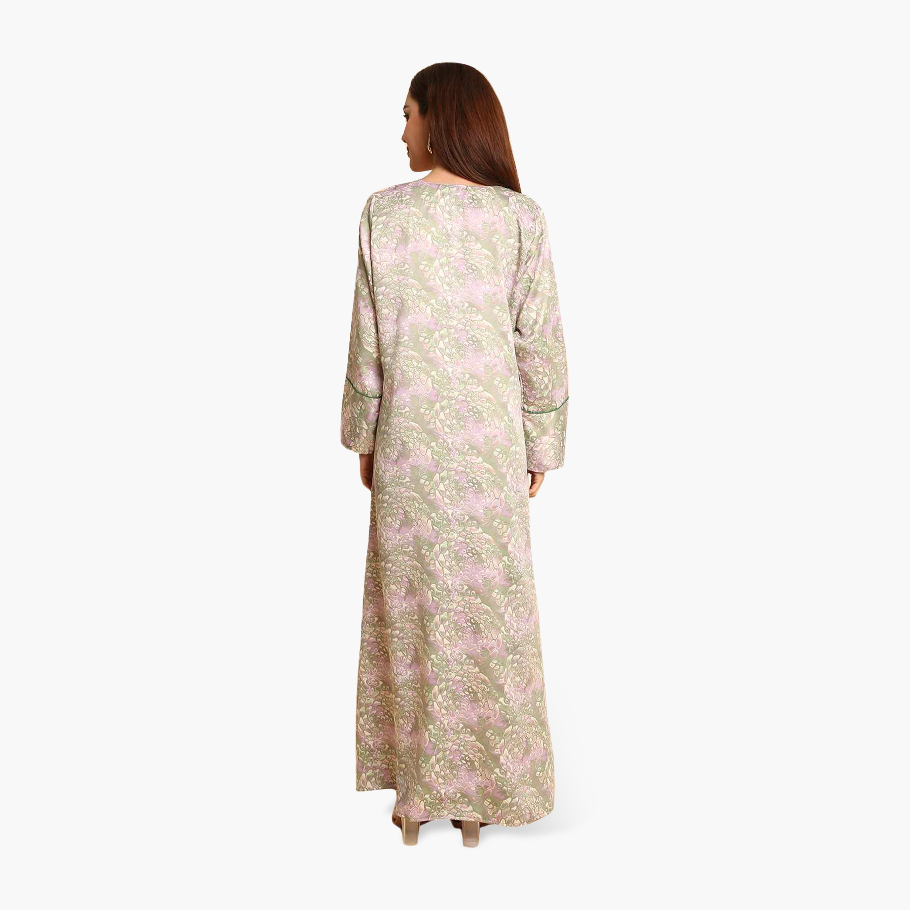 HanaandSara Abstract Print Wide Cuff Sleeves Women's Jalabiya-women-arabicclothing-jalabiyas-image-10