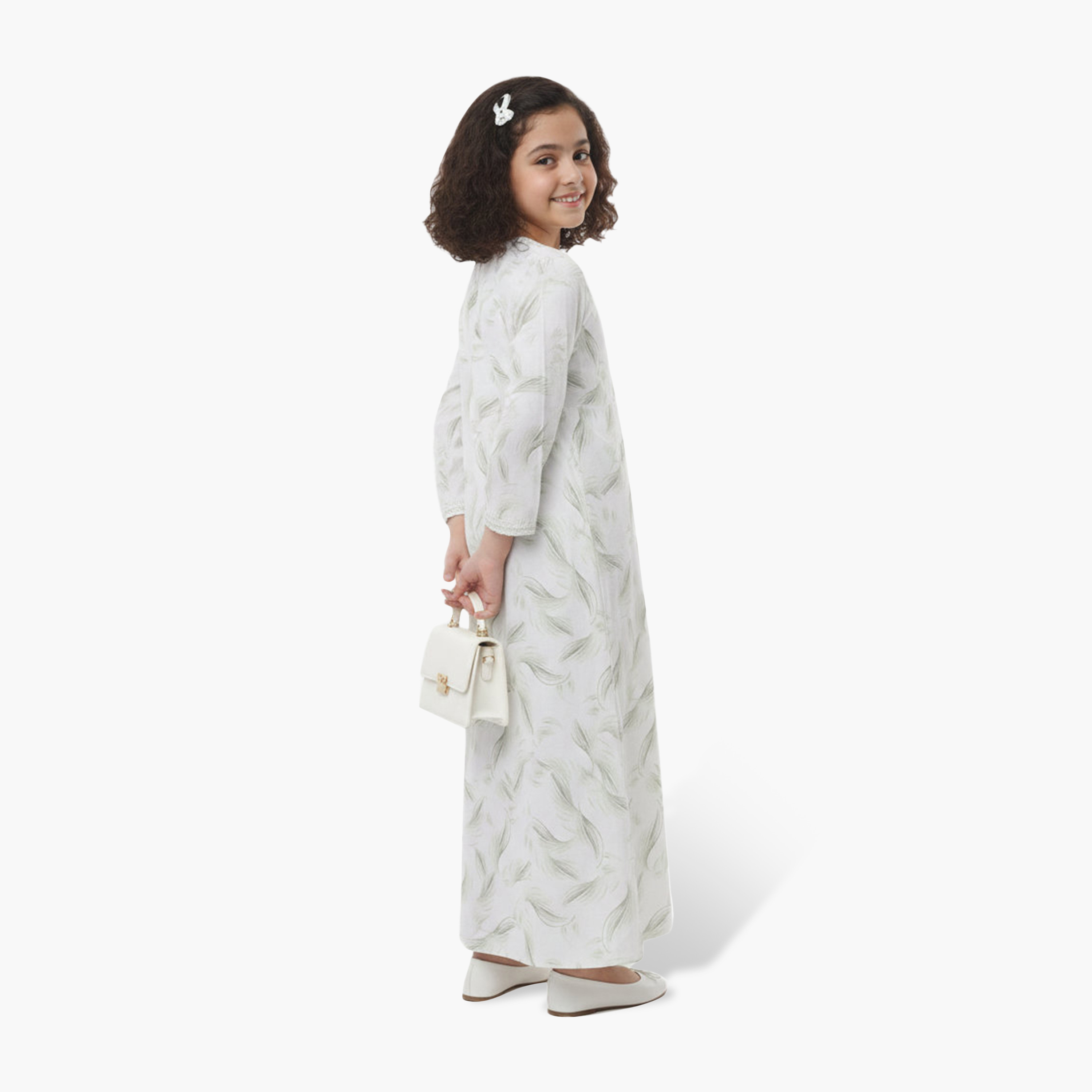 جلابية بناتي بطبعة ريش تجريدية من هنا أند سارة-girls-arabicclothing-jalabiyas-image-4