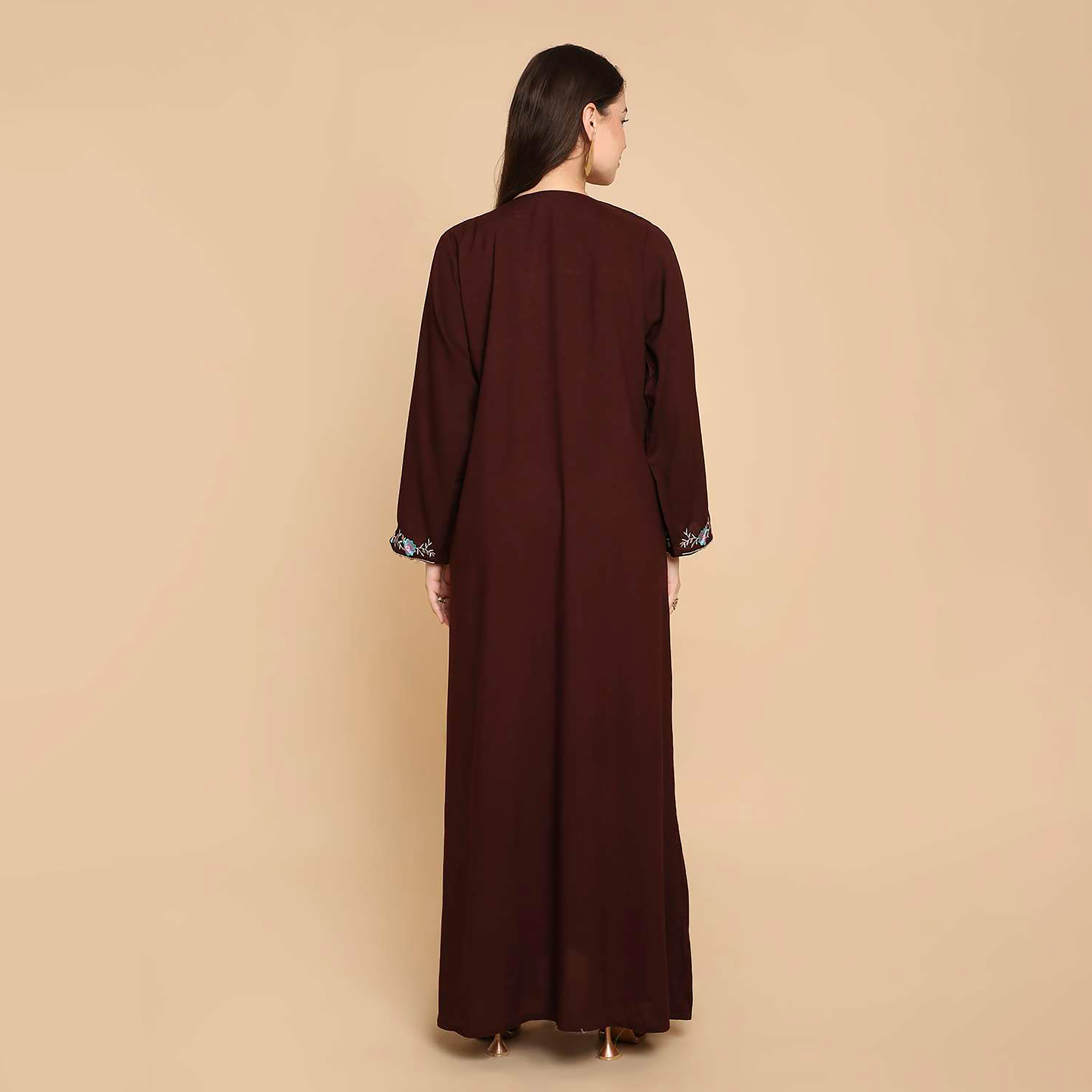 جلابية نسائية مطرزة بالزهور من هانا اند سارة-women-arabicclothing-jalabiyas-image-5