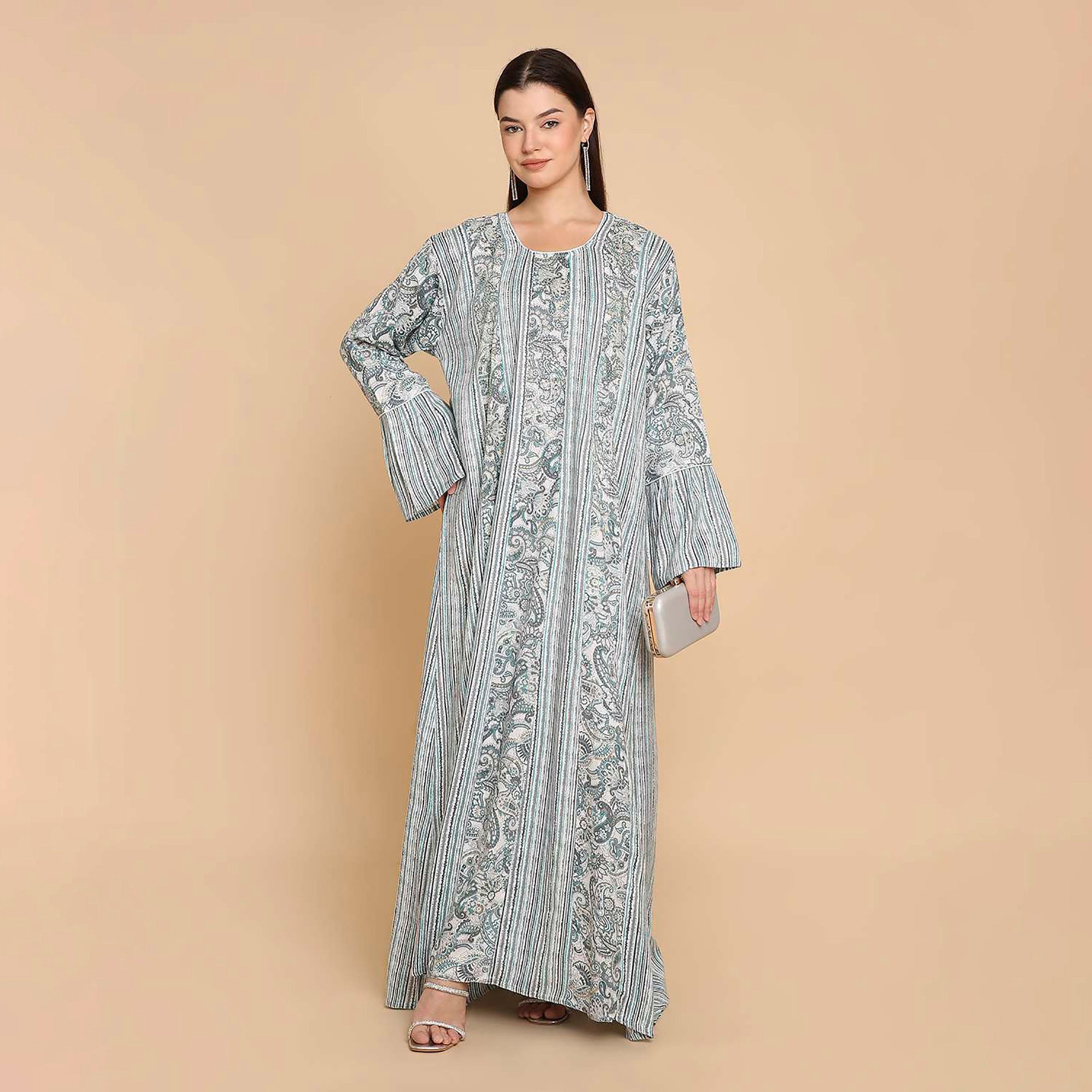 جلابية نسائية بنقشة بيزلي من هناأندسارة-women-arabicclothing-jalabiyas-image-1