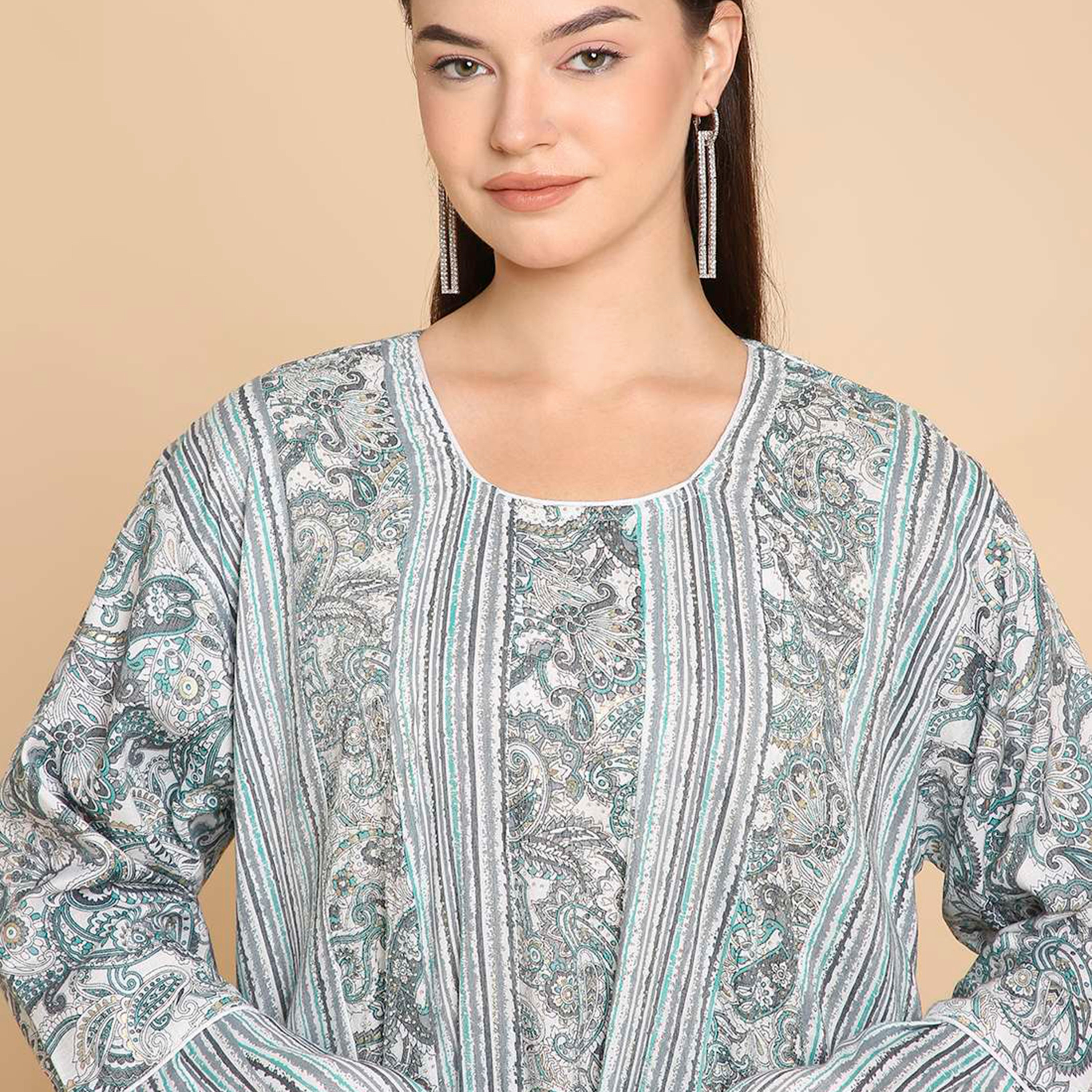 جلابية نسائية بنقشة بيزلي من هناأندسارة-women-arabicclothing-jalabiyas-image-2