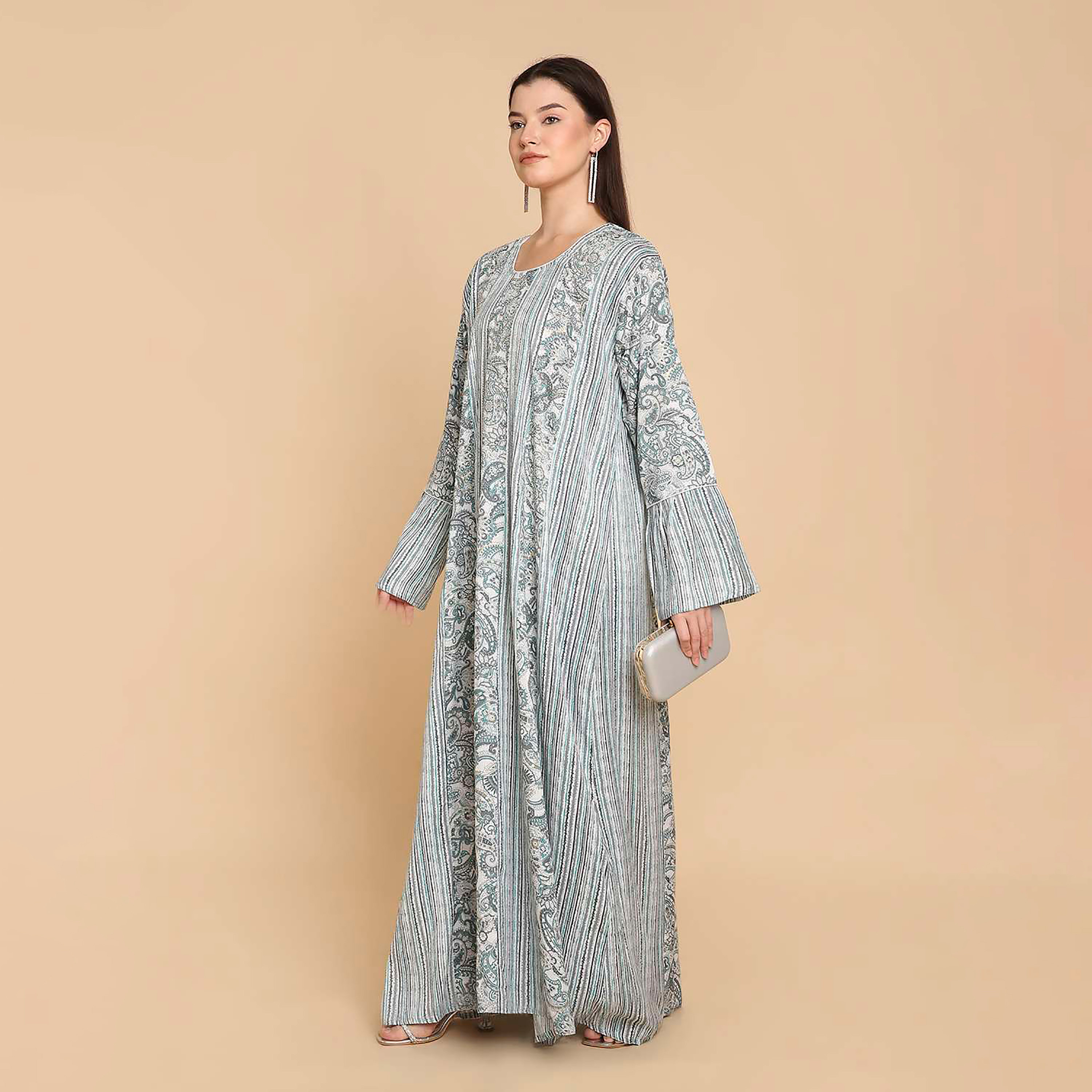 جلابية نسائية بنقشة بيزلي من هناأندسارة-women-arabicclothing-jalabiyas-image-3