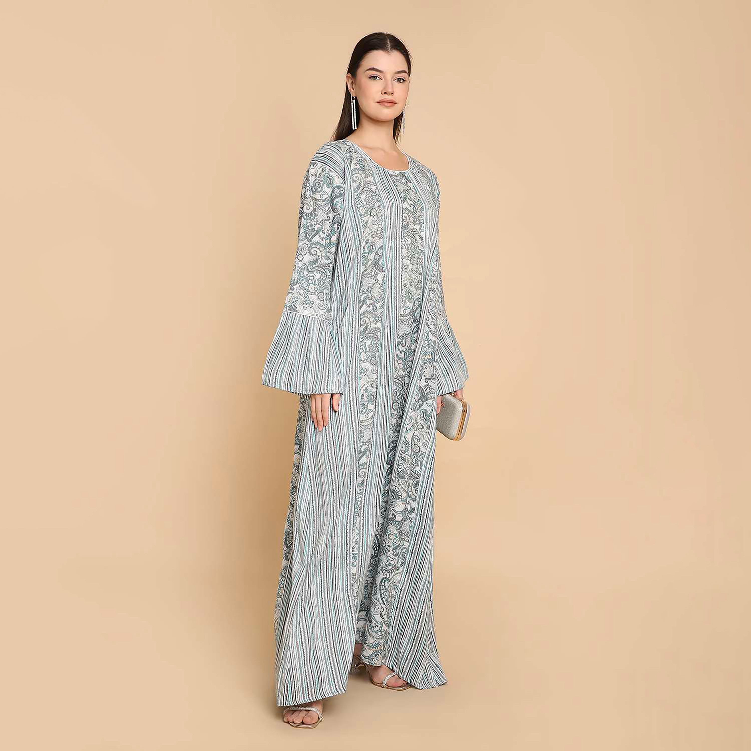 جلابية نسائية بنقشة بيزلي من هناأندسارة-women-arabicclothing-jalabiyas-image-4