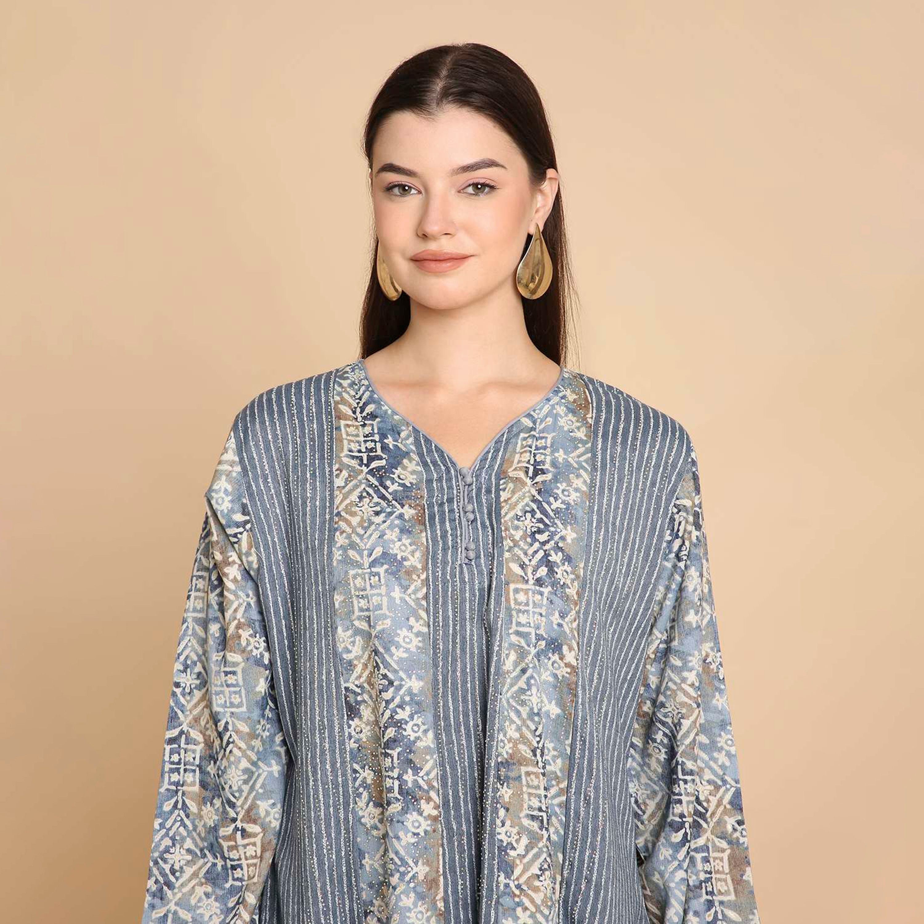 HanaandSara Printed Women's Jalabiya-women-arabicclothing-jalabiyas-image-7