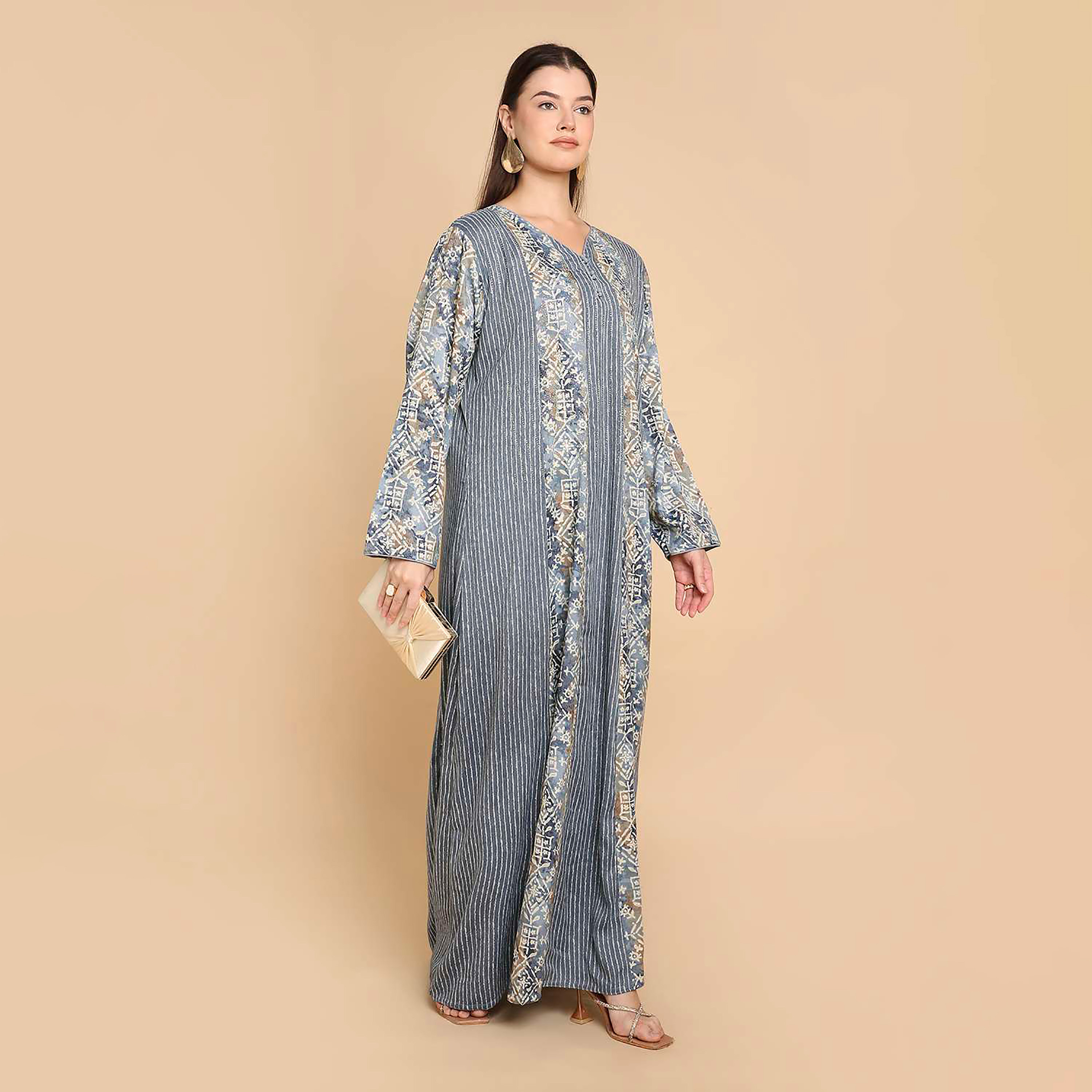 HanaandSara Printed Women's Jalabiya-women-arabicclothing-jalabiyas-image-8