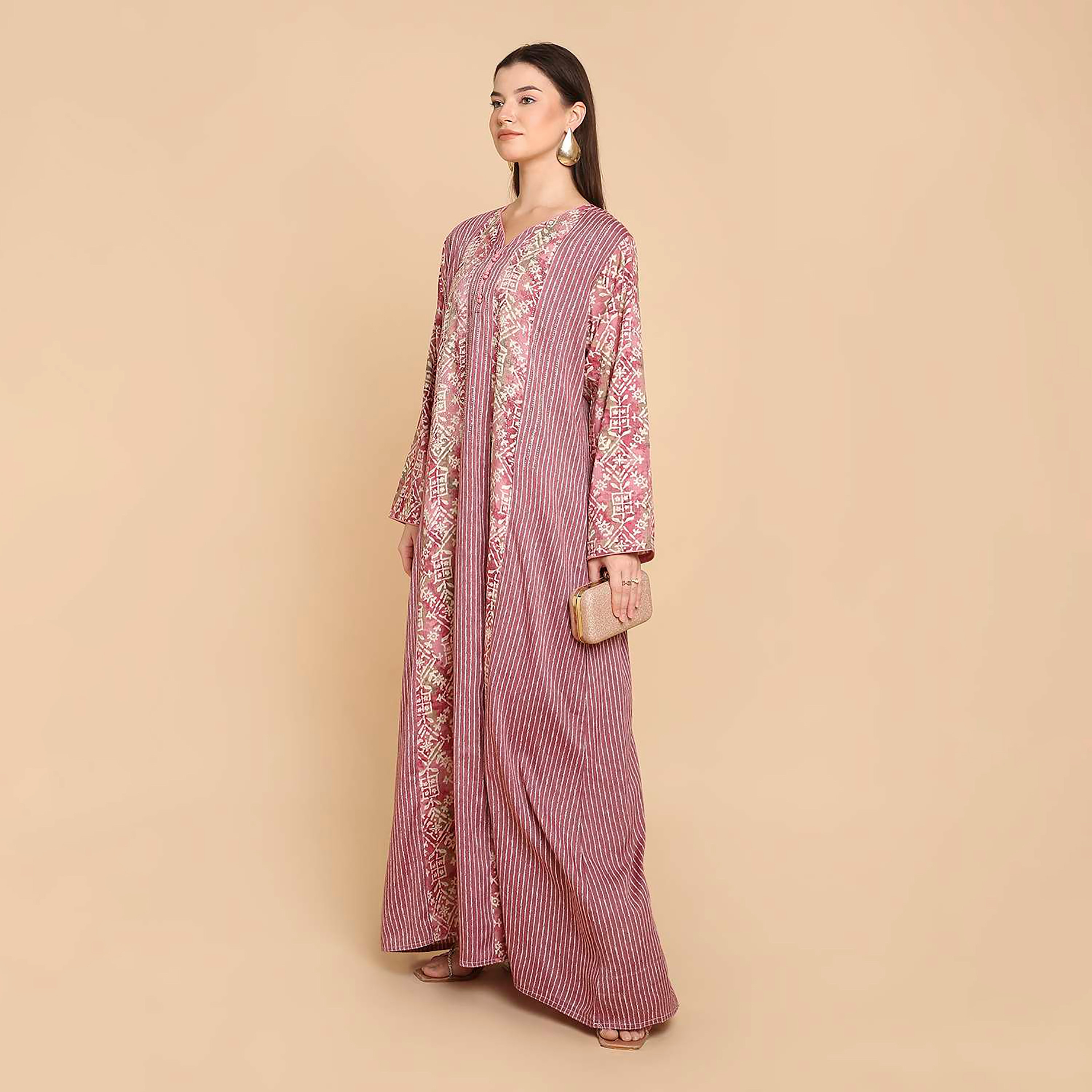 HanaandSara Printed Women's Jalabiya-women-arabicclothing-jalabiyas-image-3