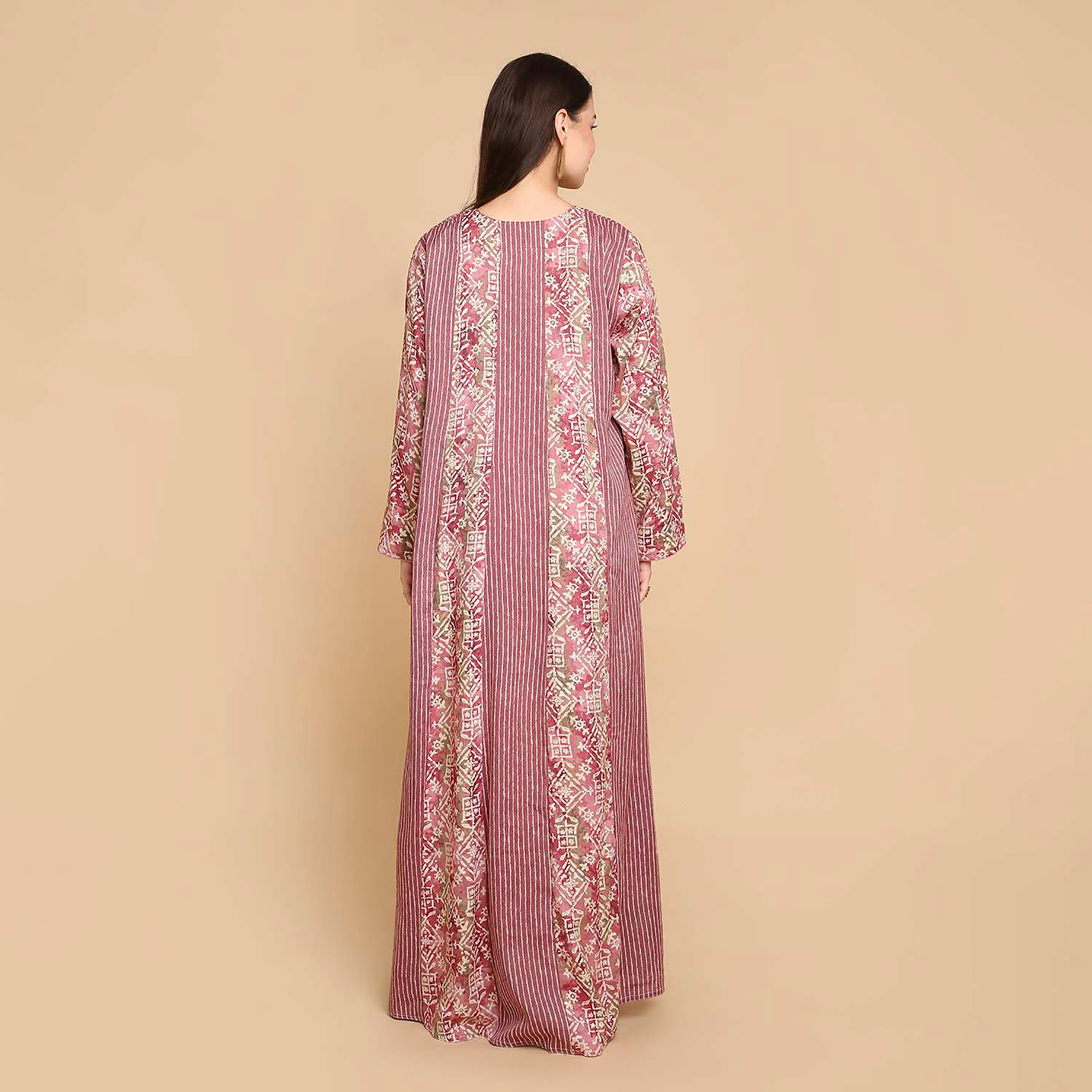 HanaandSara Printed Women's Jalabiya-women-arabicclothing-jalabiyas-image-5