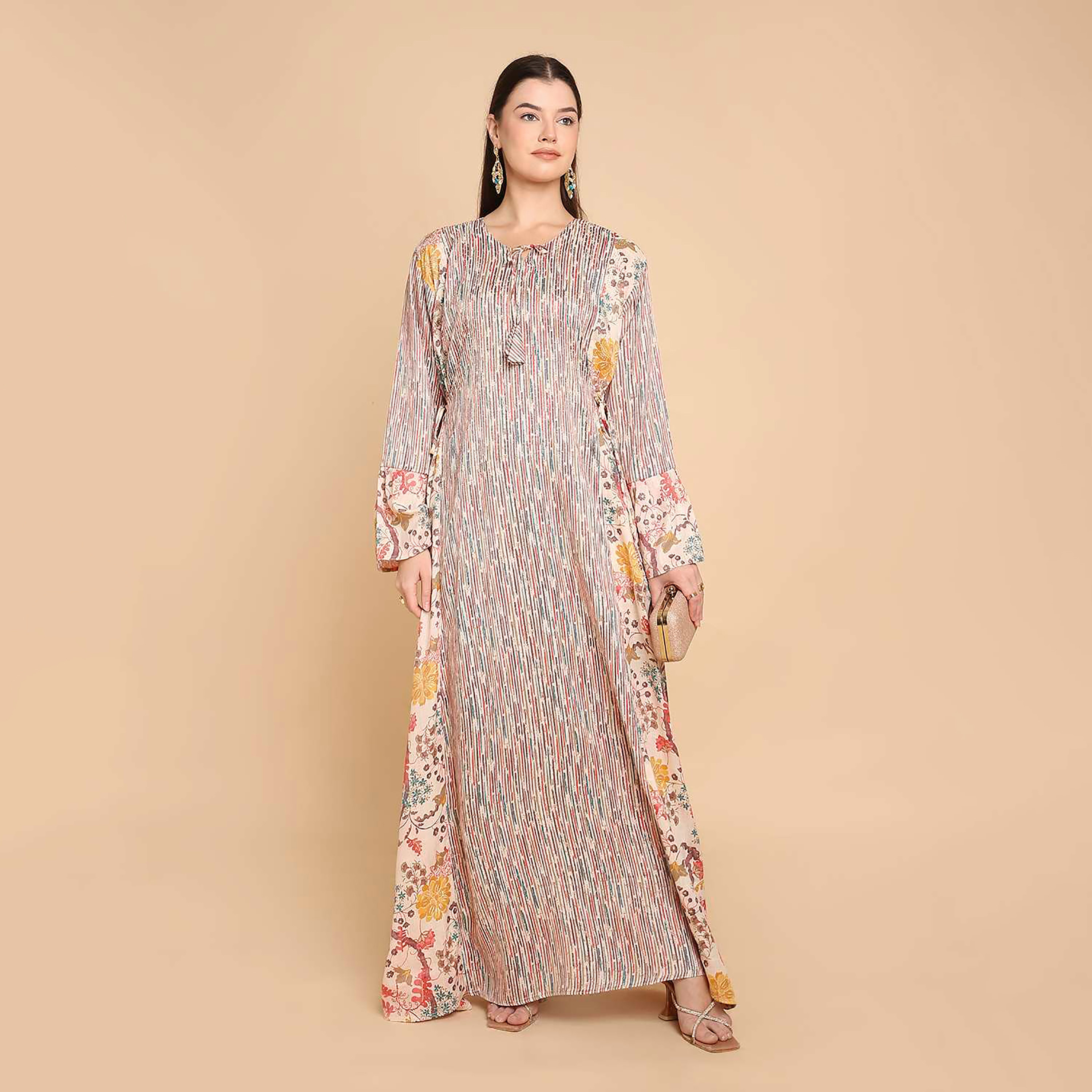 جلابية نسائية مطبوعة بأكمام جرس من هناأندسارة-women-arabicclothing-jalabiyas-image-6