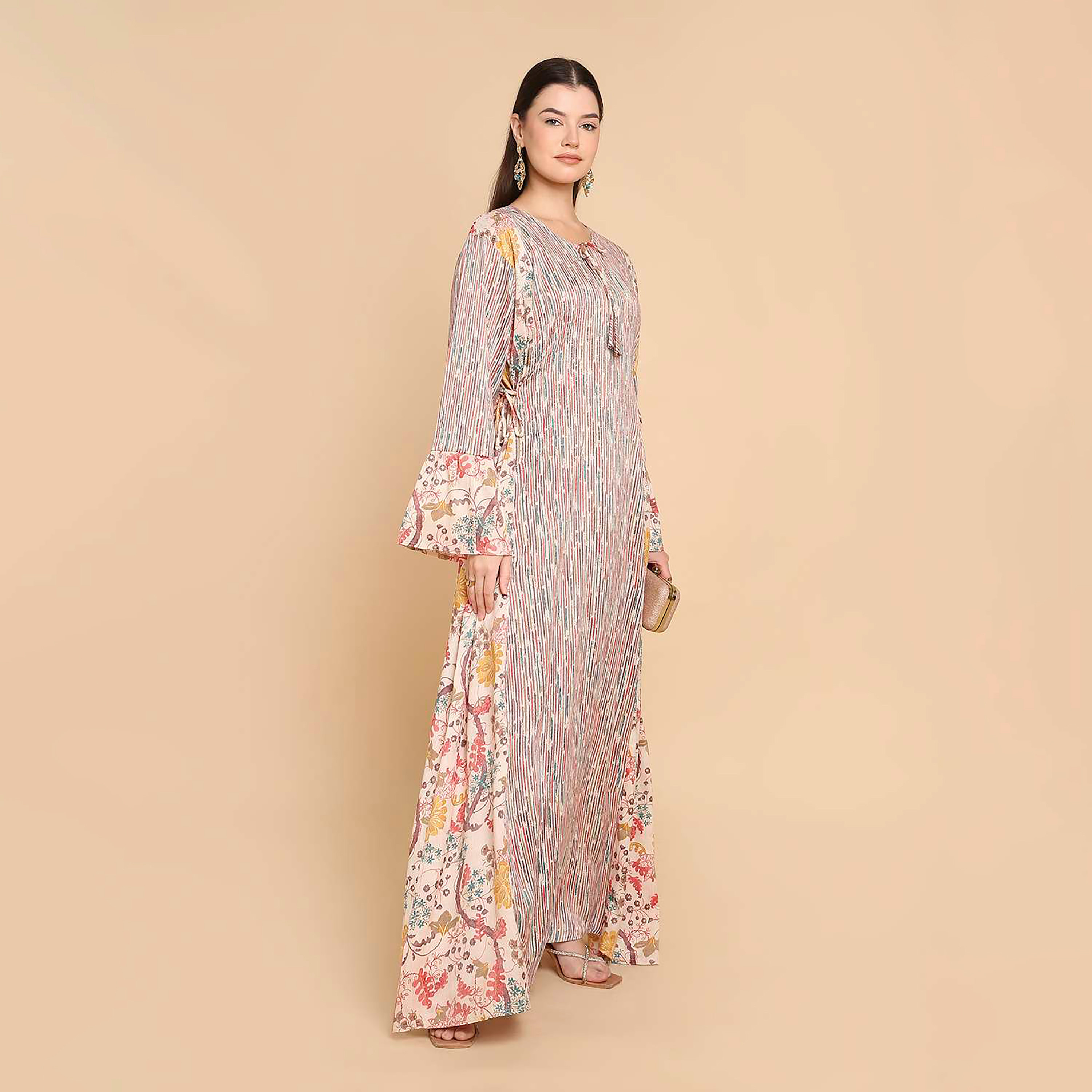 جلابية نسائية مطبوعة بأكمام جرس من هناأندسارة-women-arabicclothing-jalabiyas-image-9