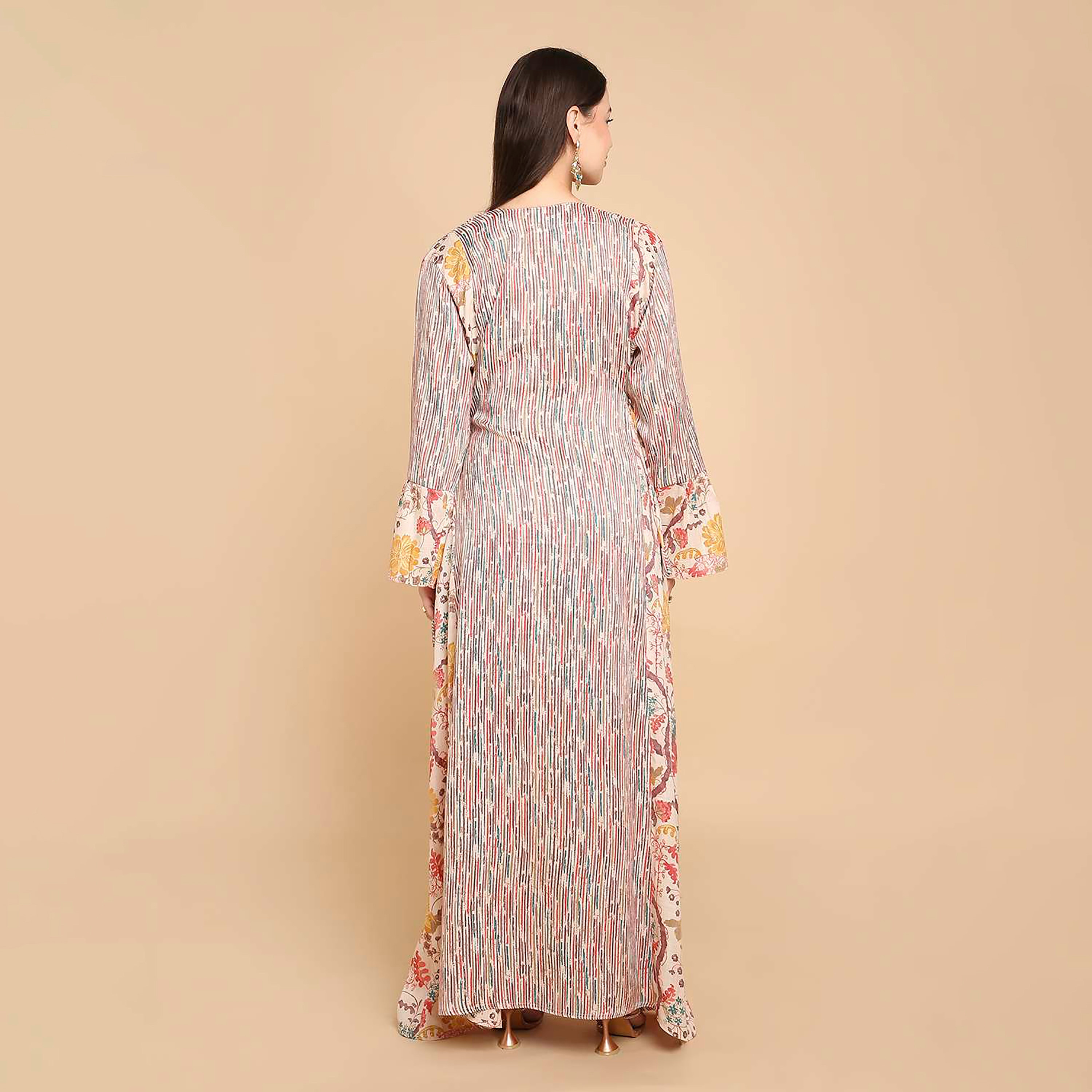 HanaandSara Printed Bell Sleeves Women's Jalabiya-women-arabicclothing-jalabiyas-image-5