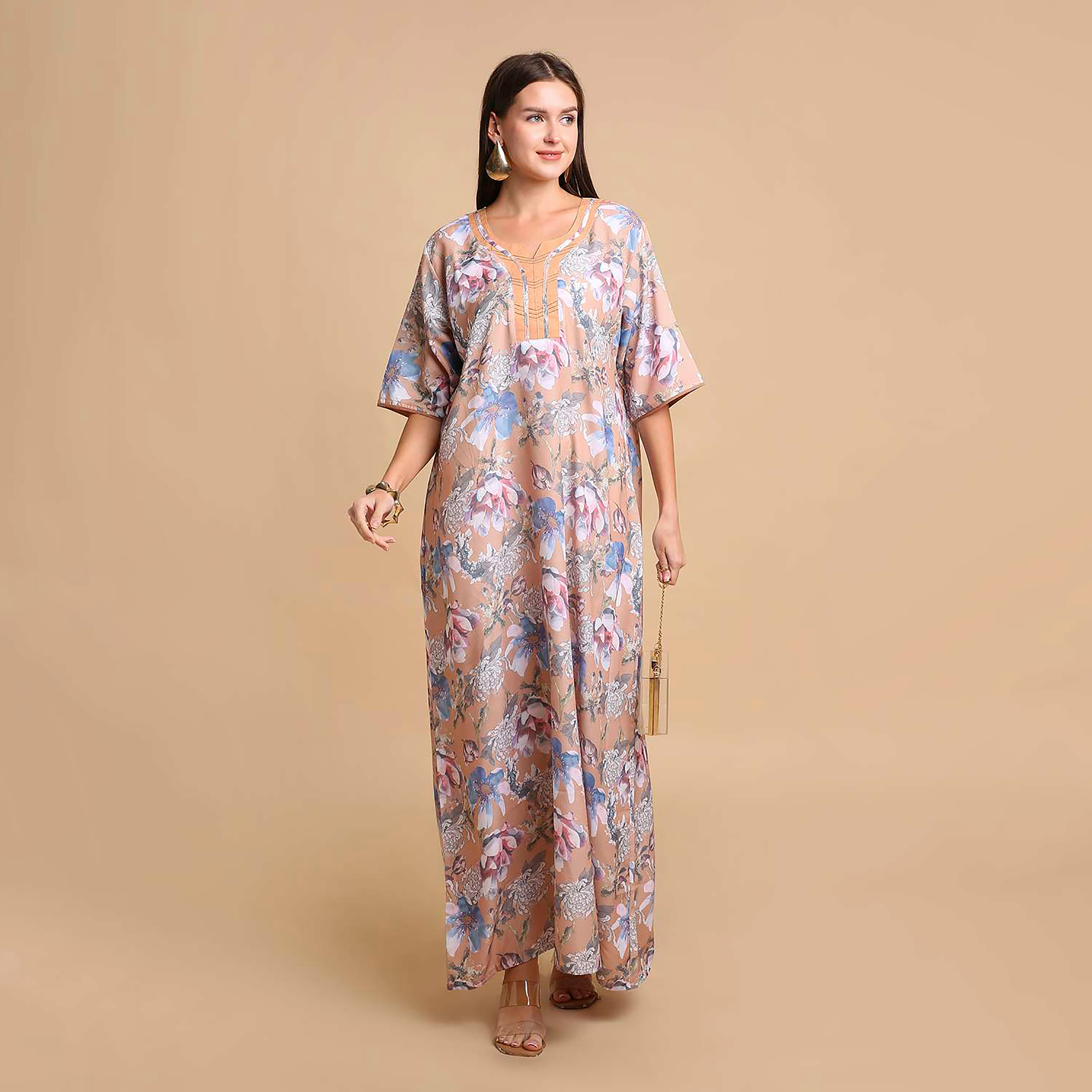 HanaandSara Floral Print Women's Jalabiya-women-arabicclothing-jalabiyas-image-11