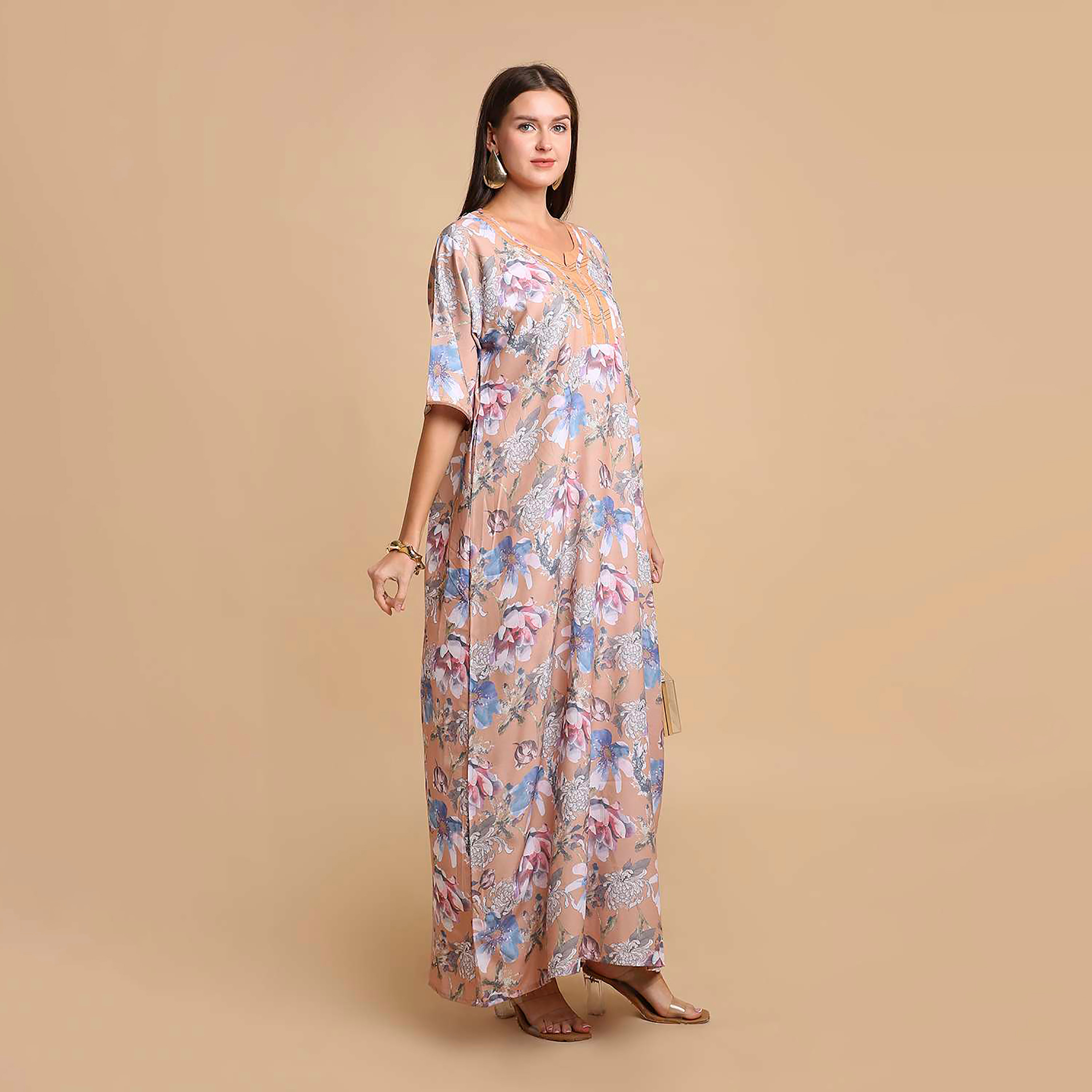 HanaandSara Floral Print Women's Jalabiya-women-arabicclothing-jalabiyas-image-14