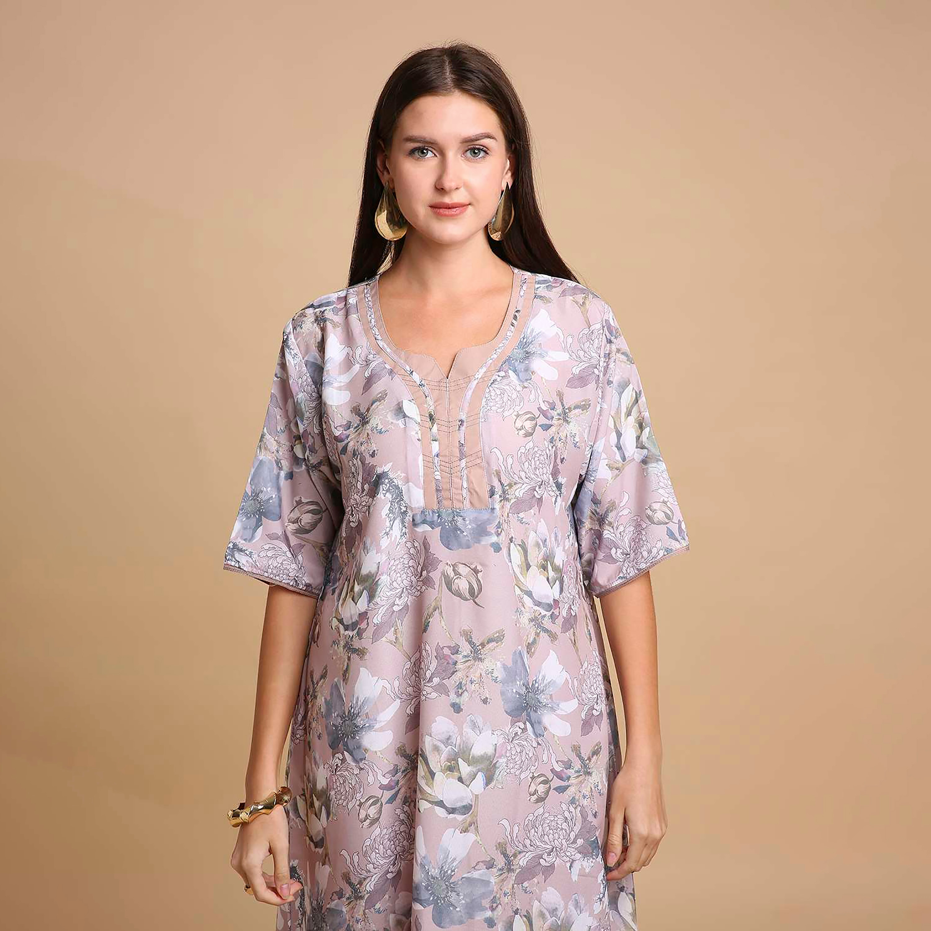 HanaandSara Floral Print Women's Jalabiya-women-arabicclothing-jalabiyas-image-7