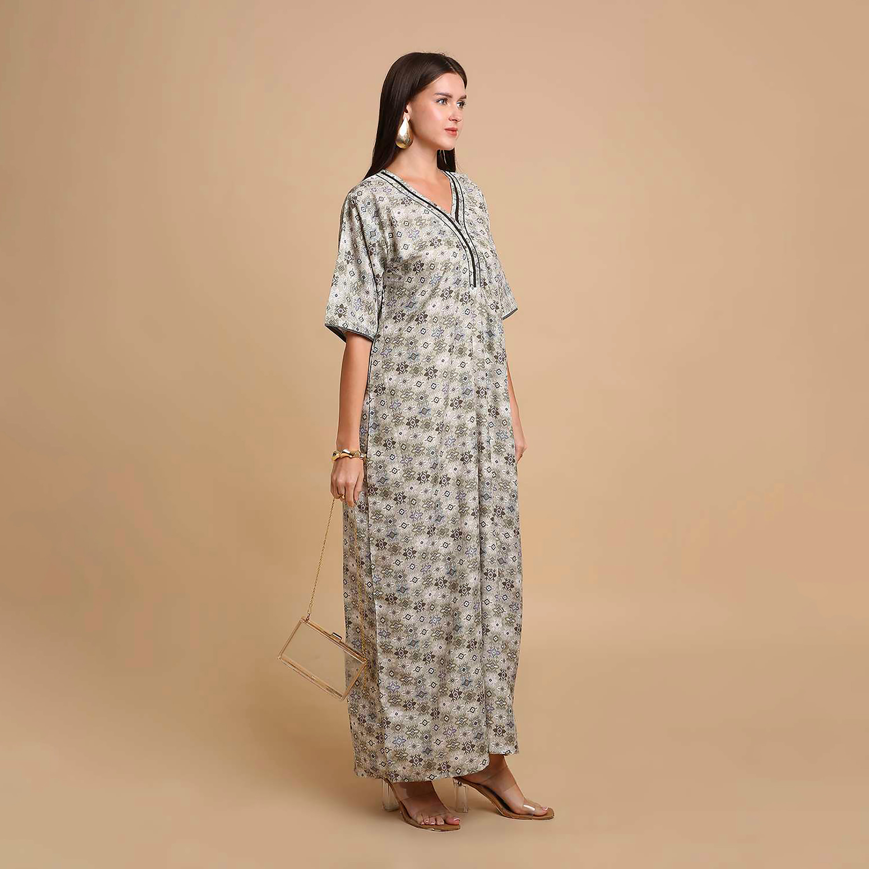 جلابية نسائية بطبعة أشكال هندسية من هانا اند سارة-women-arabicclothing-jalabiyas-image-4
