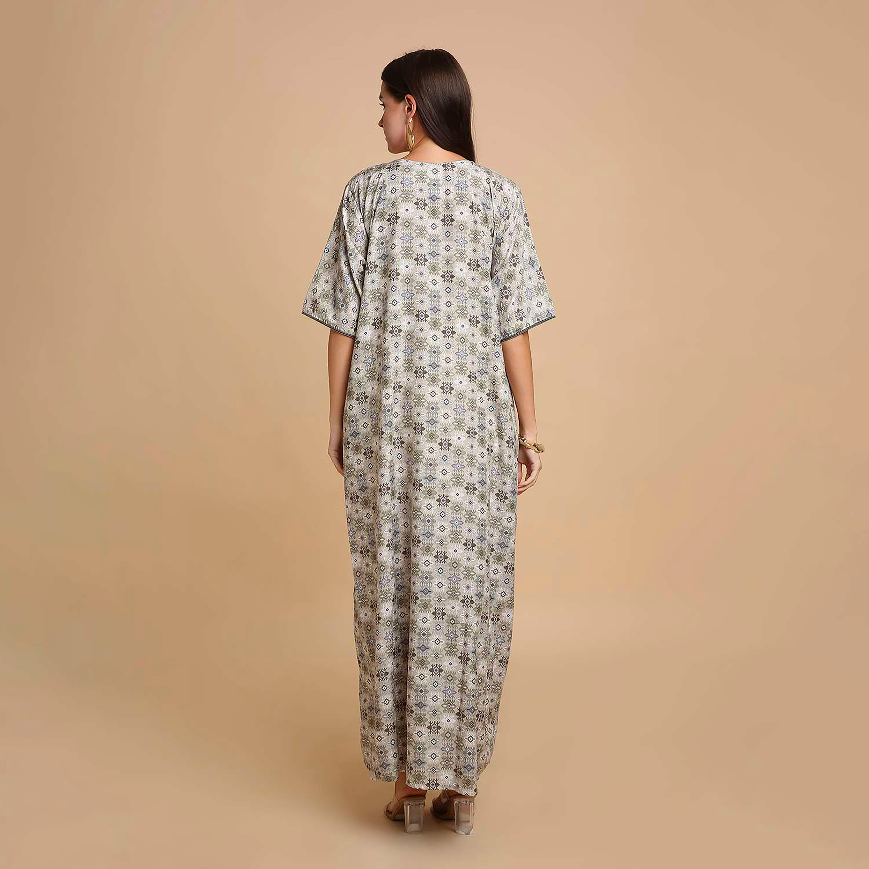 جلابية نسائية بطبعة أشكال هندسية من هانا اند سارة-women-arabicclothing-jalabiyas-image-10
