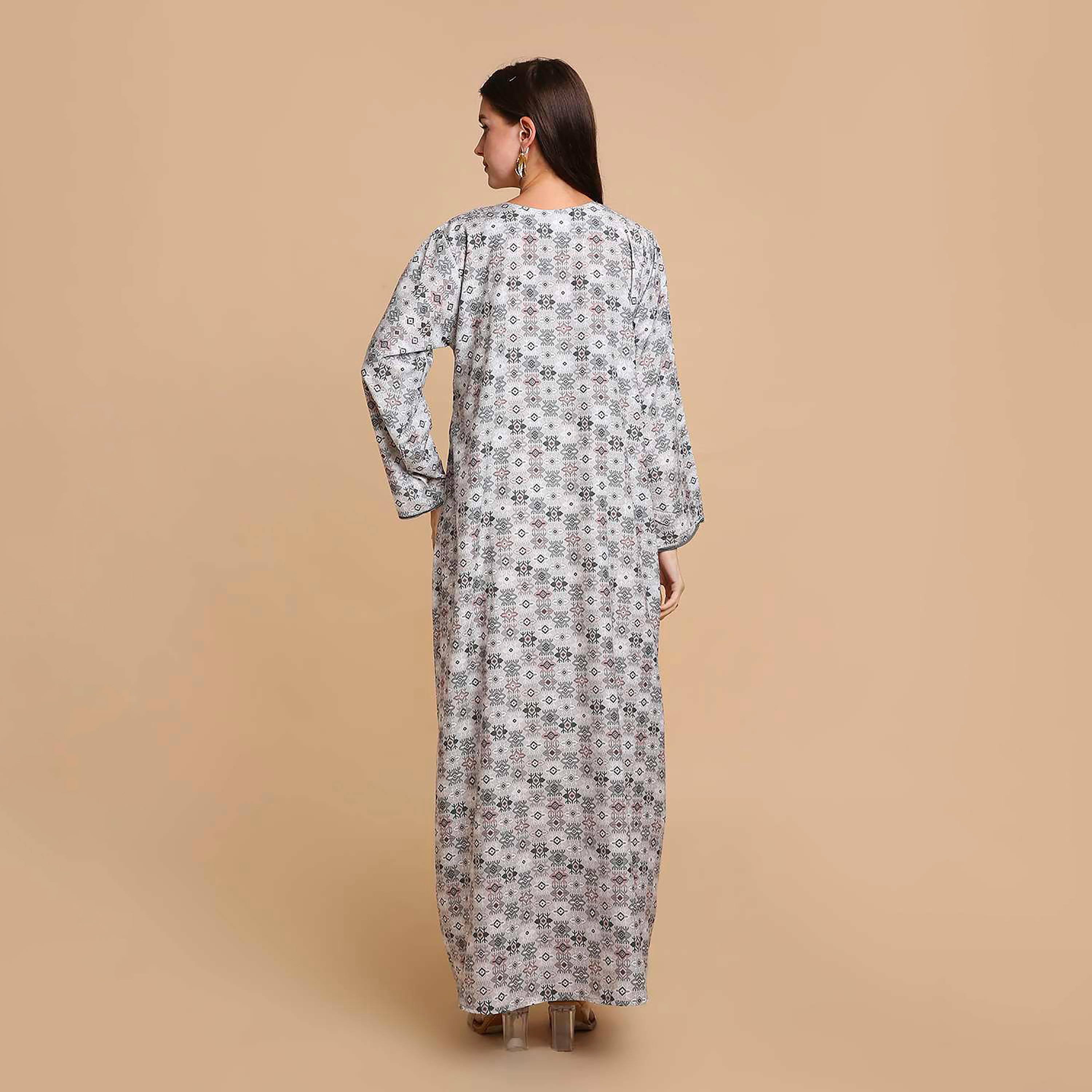 HanaandSara Geometric Print Women's Jalabiya-women-arabicclothing-jalabiyas-image-5