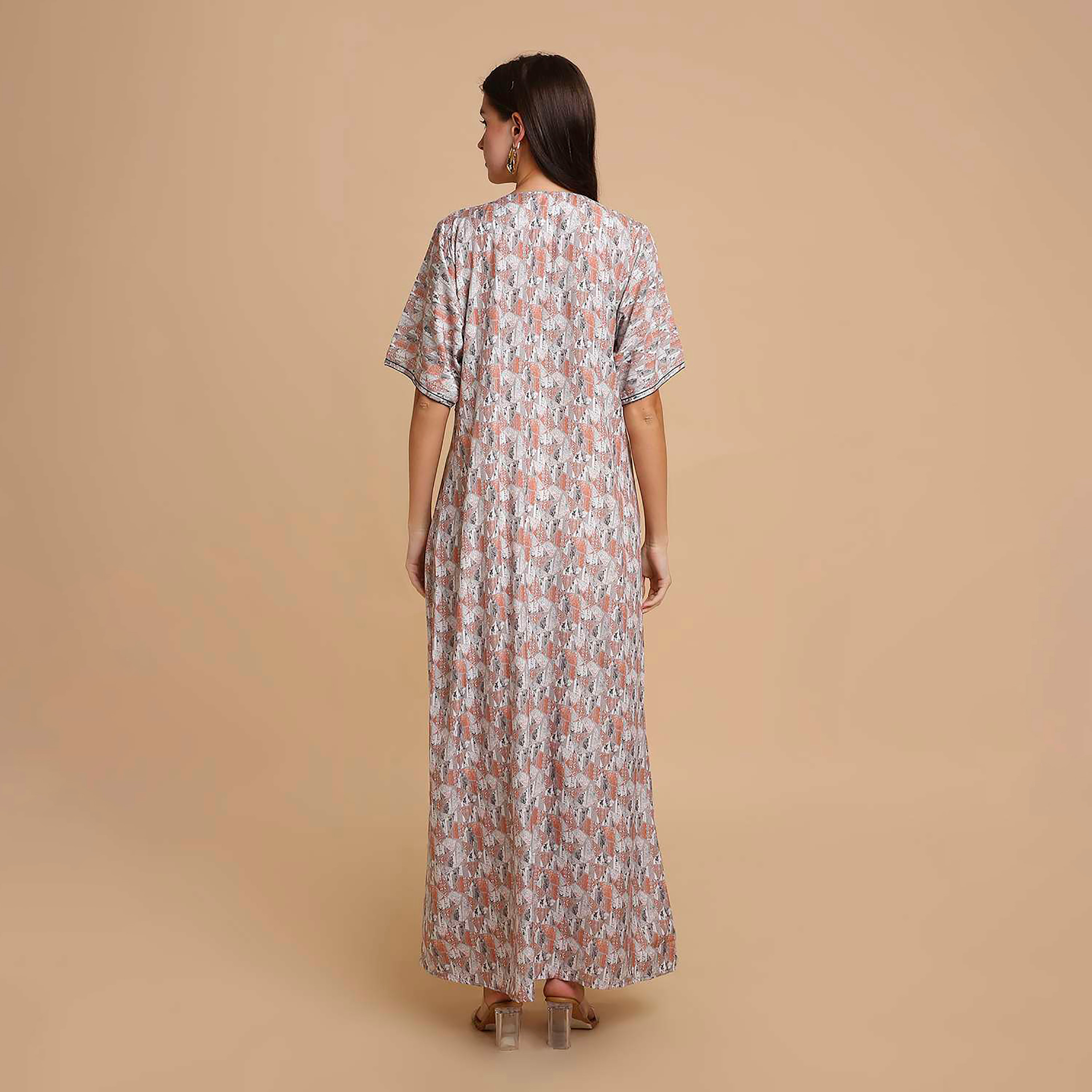 جلابية نسائية بطبعة أشكال هندسية من هانا اند سارة-women-arabicclothing-jalabiyas-image-15