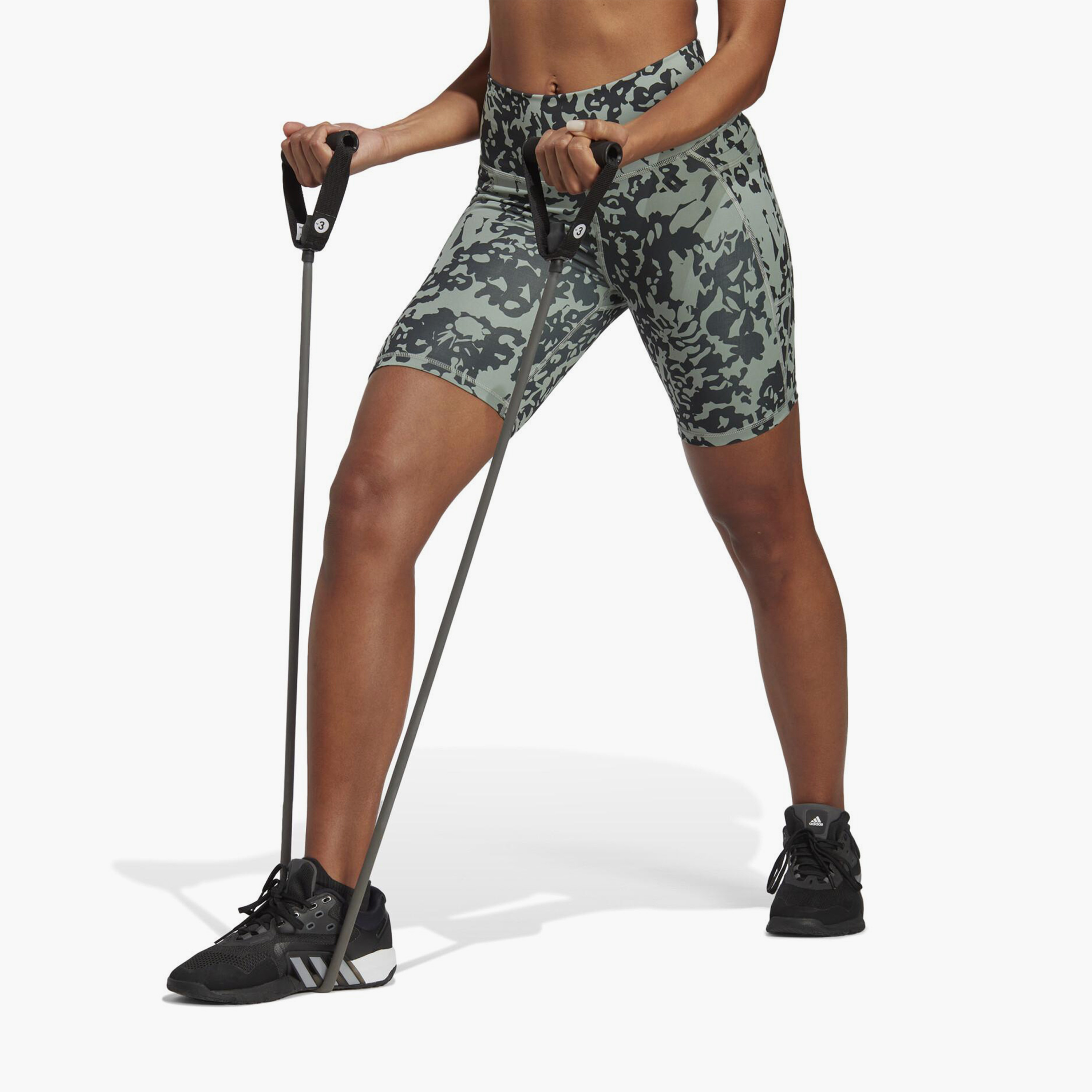Adidas Opt Print Sh Women Printed Tights-women-clothing-bottoms-leggings-image-1