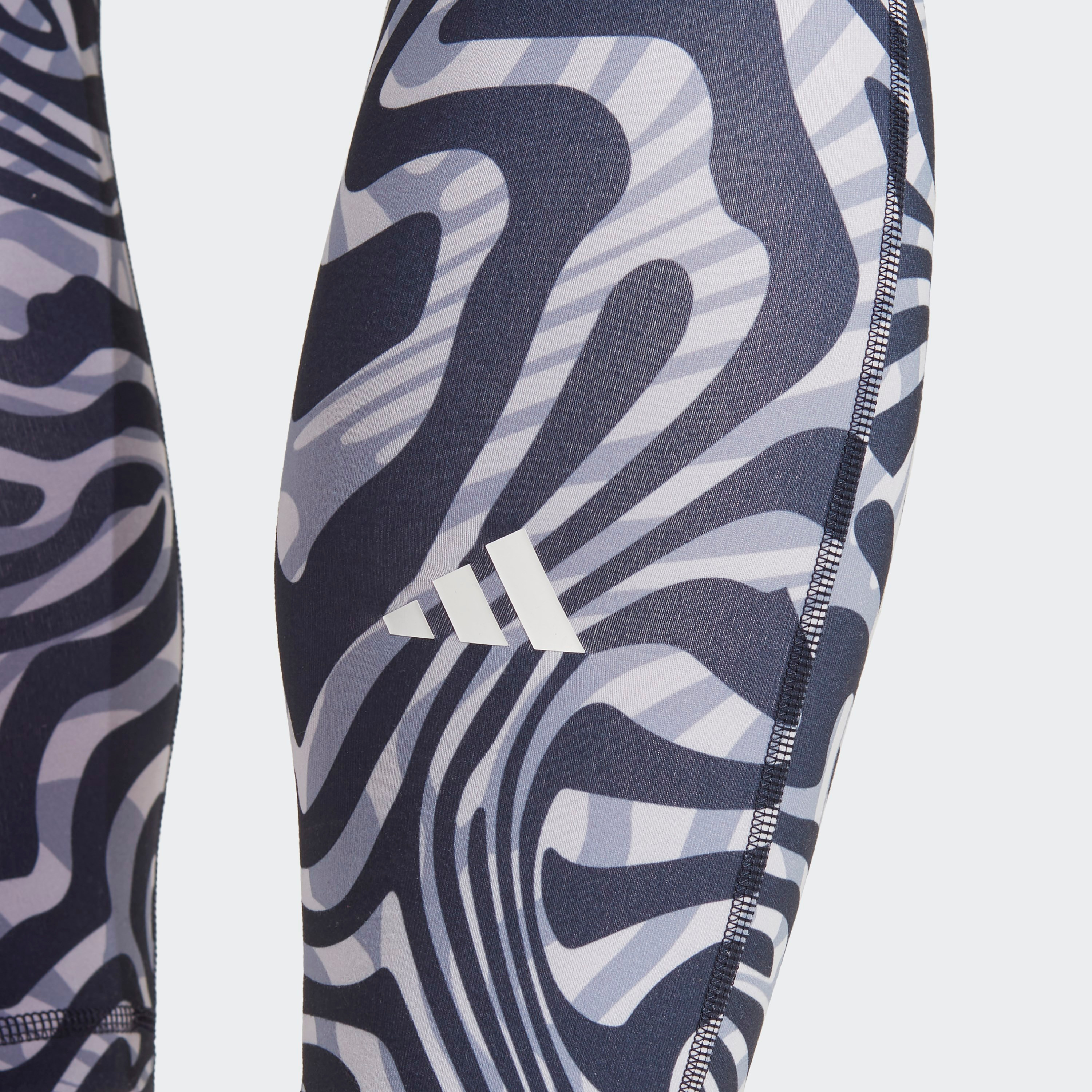  بنطلون ضيق للنساء، مقاس 78، مطبوعة عليه اي اس اس ا او بي لليوغا من اديداس-women-clothing-bottoms-leggings-image-3
