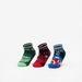 Marvel Hulk Print Ankle Length Socks - Set of 3-Boy%27s Socks-thumbnail-0
