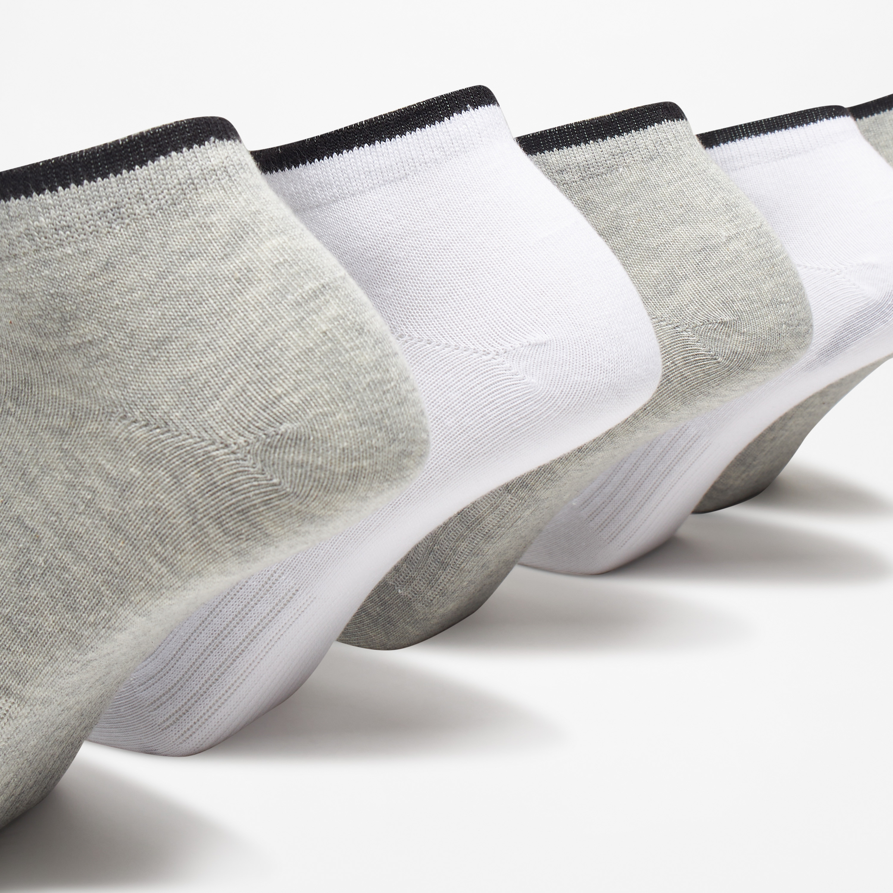 Kappa Logo Detail Ankle Length Sports Socks - Set of 5-men-socks-image-4