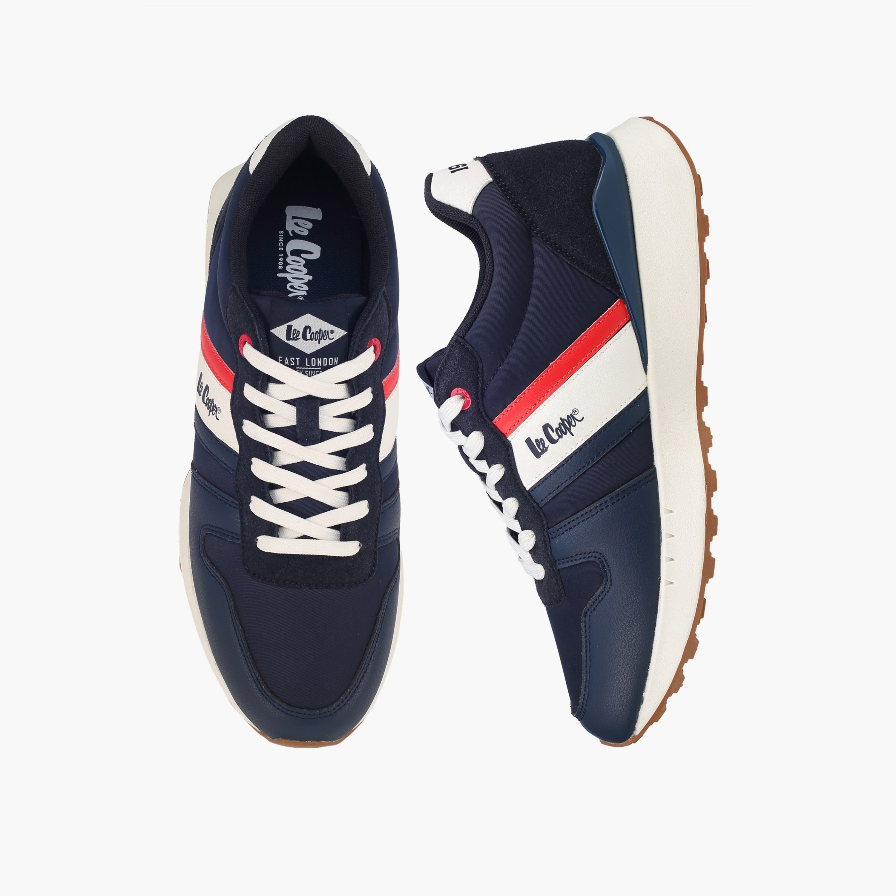 حذاء سنيكرز طول الكاحل برباط إغلاق للرجال من لي كوبر-men-shoes-sneakers-image-1