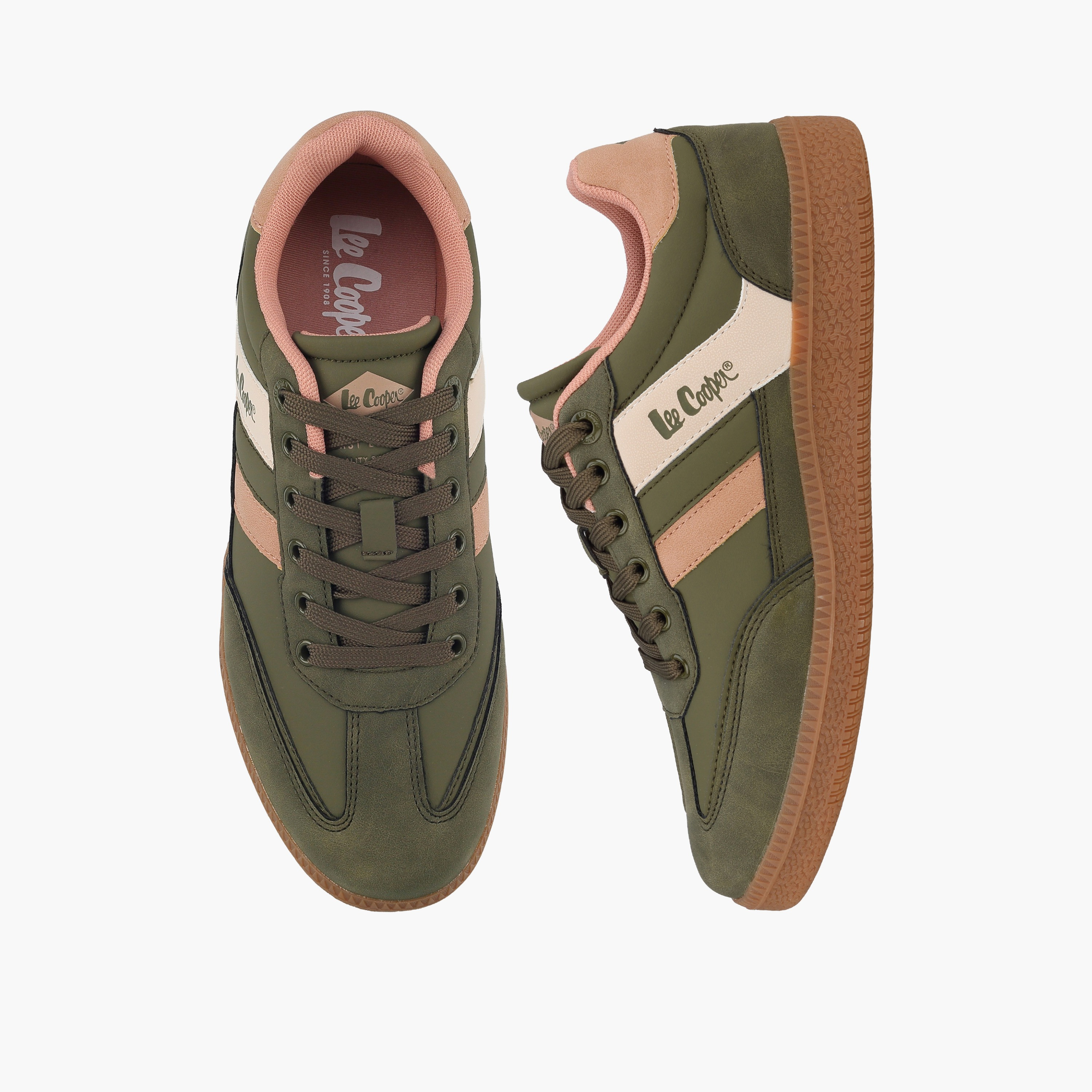 Lee Cooper Women Panelled Lace-Up Ankle Sneakers-women-shoes-sneakers-image-1