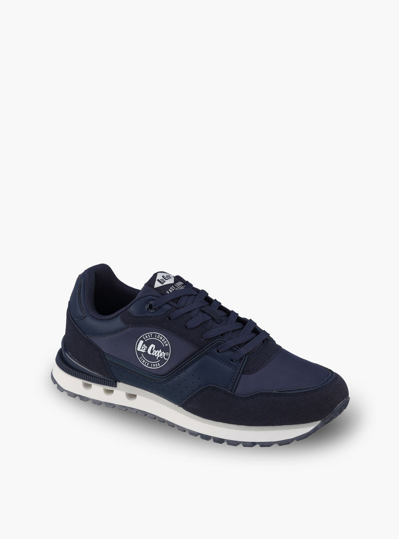 حذاء سنيكرز كاحل بقوالب ملونة ورباط للرجال من لي كوبر-men-shoes-sneakers-image-2