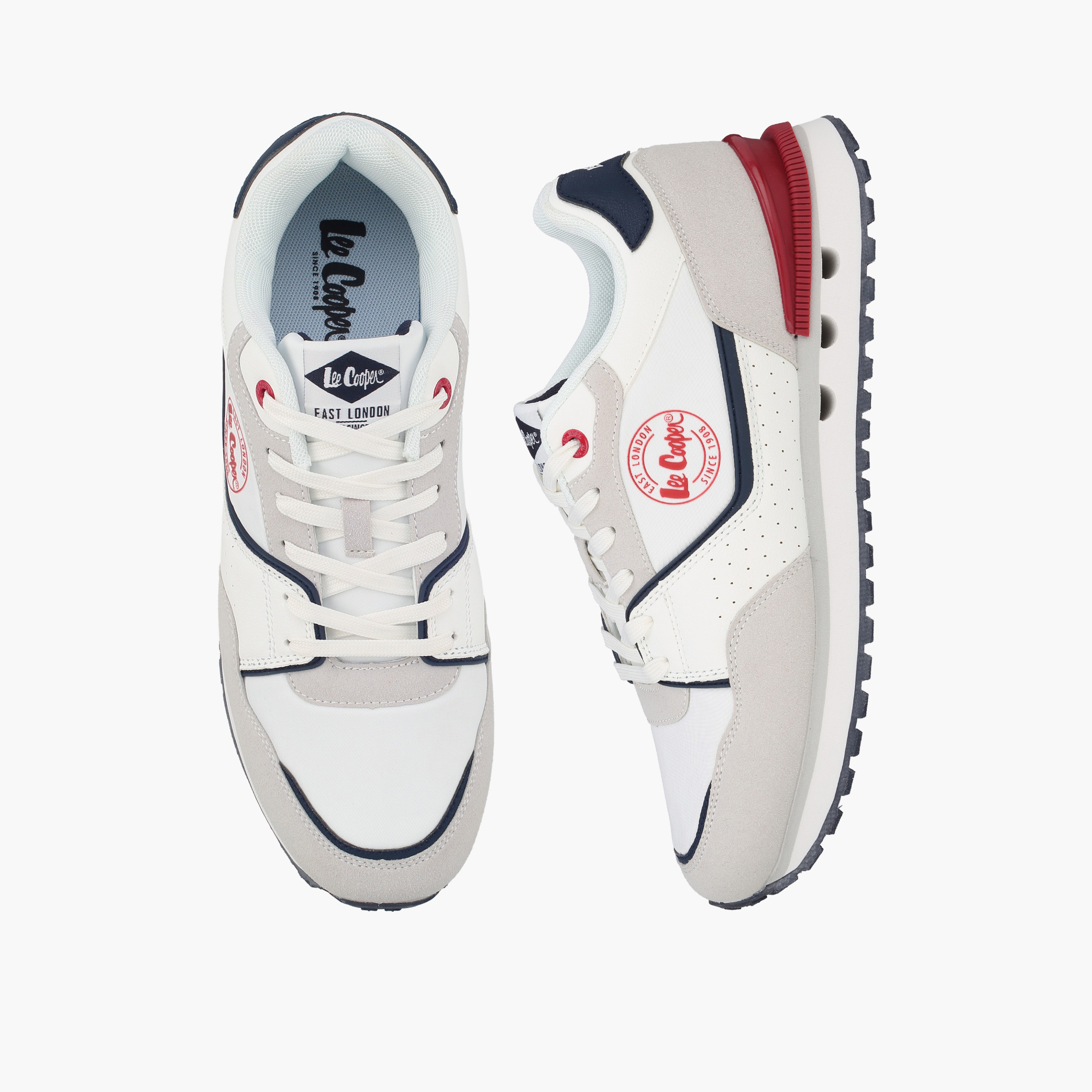 حذاء سنيكرز كاحل بقوالب ملونة ورباط للرجال من لي كوبر-men-shoes-sneakers-image-1