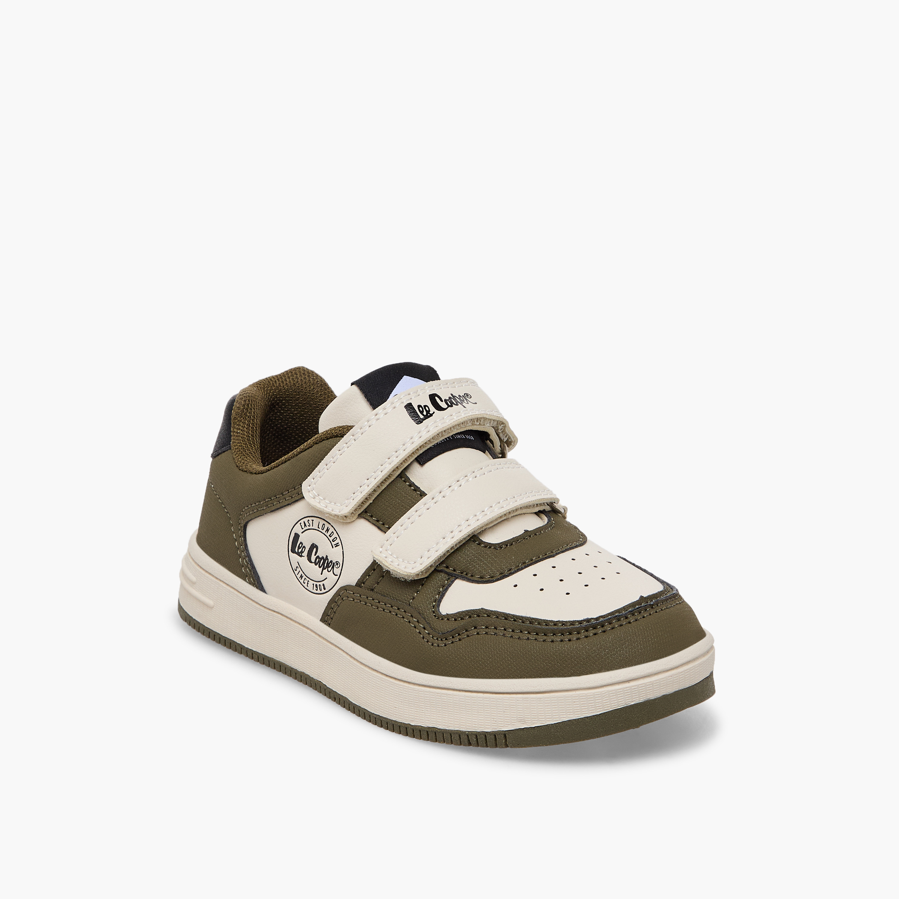 Lee Cooper Boys Panelled Hook & Loop Ankle Sneakers-boys-shoes-sneakers-image-2