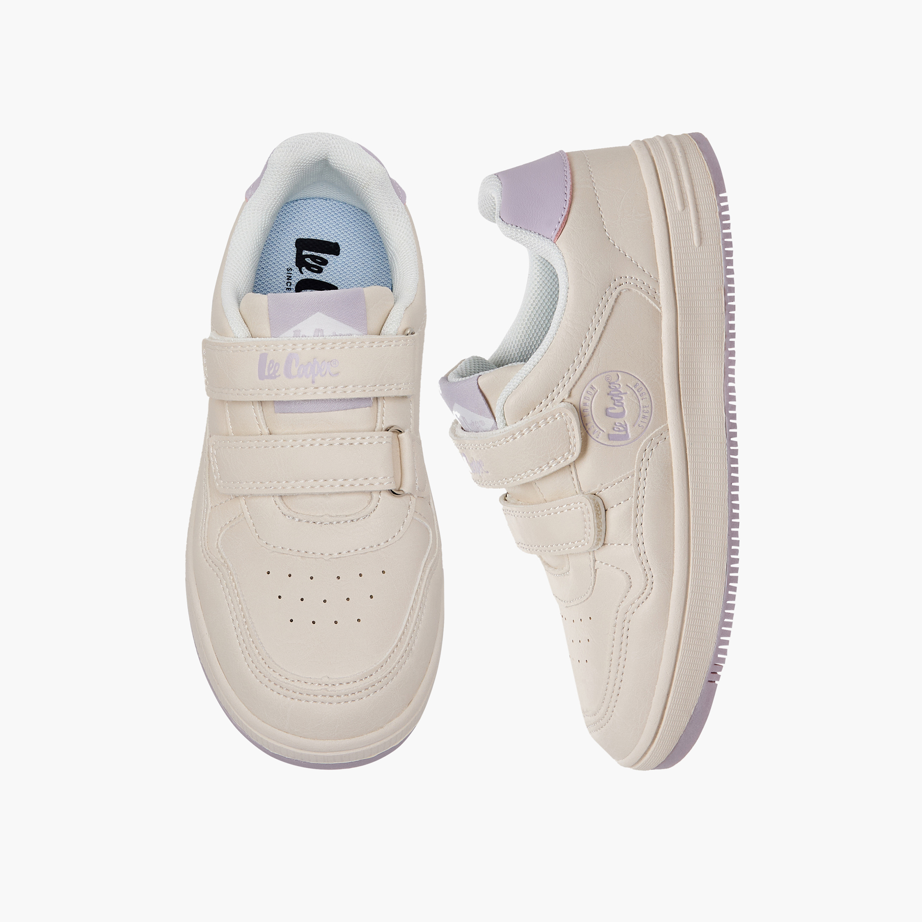 حذاء سنيكرز طول الكاحل بشريط إغلاق للبنات من لي كوبر-girls-shoes-sneakers-image-1