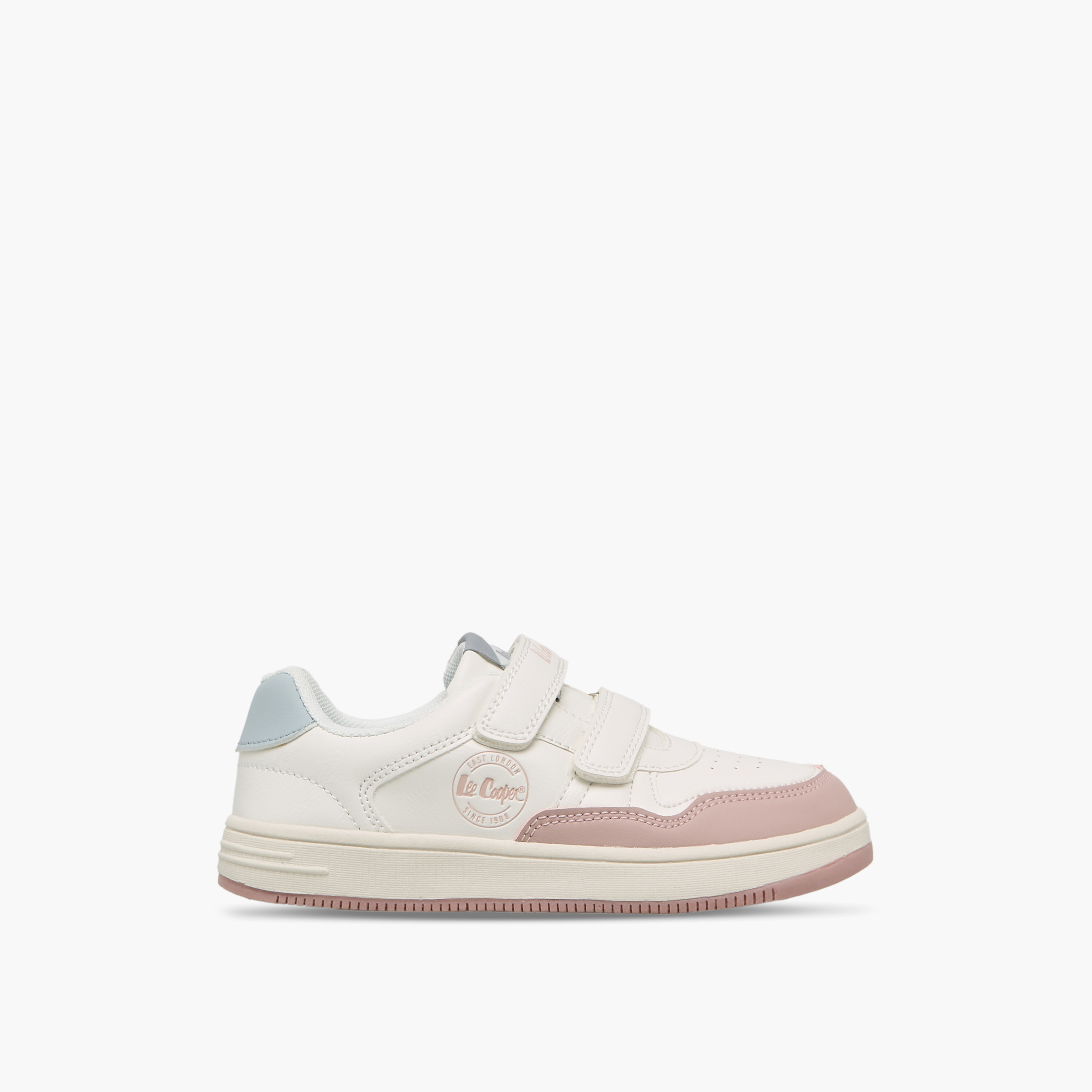 حذاء سنيكرز طول الكاحل بشريط إغلاق لاصق للبنات من لي كوبر-girls-shoes-sneakers-image-3