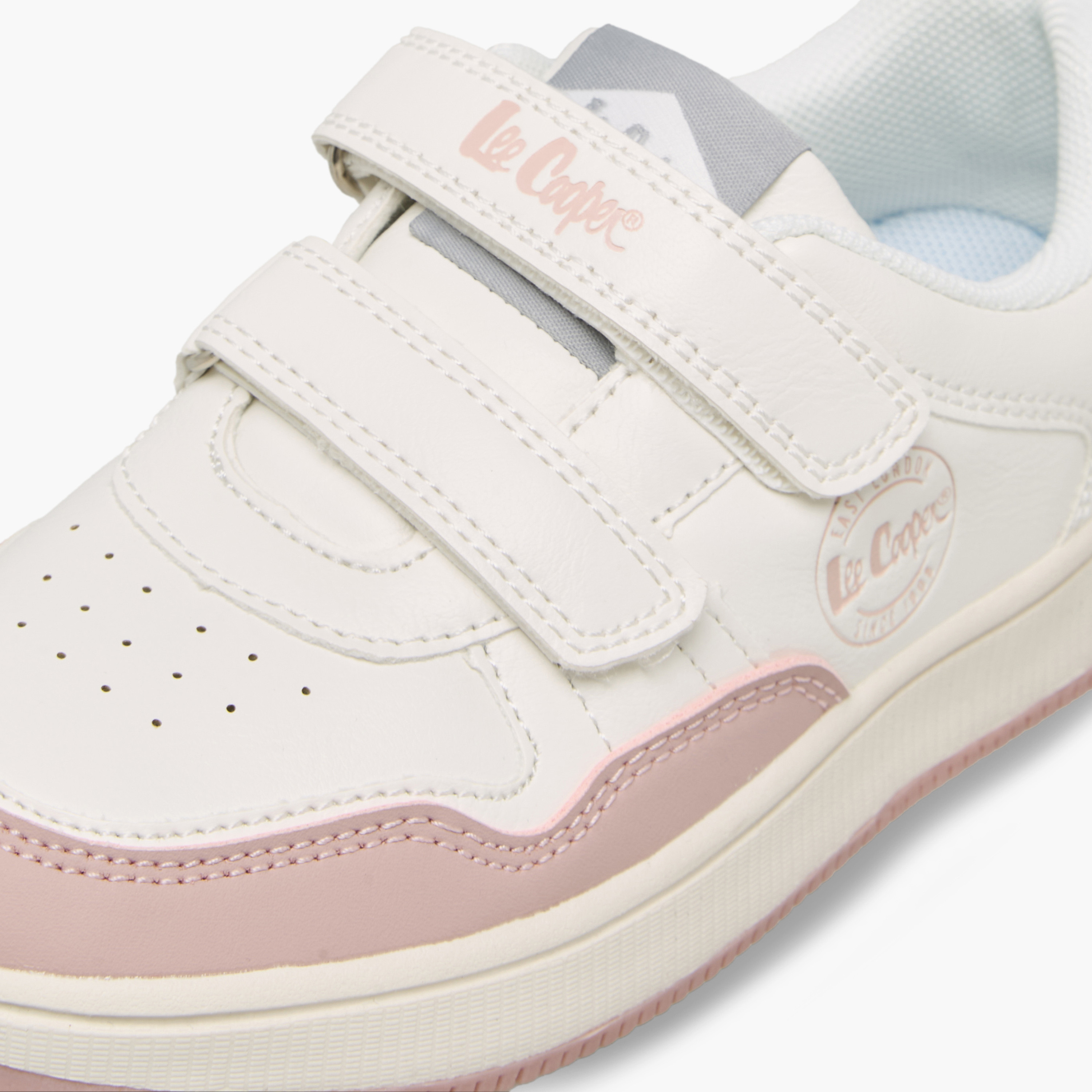 حذاء سنيكرز طول الكاحل بشريط إغلاق لاصق للبنات من لي كوبر-girls-shoes-sneakers-image-7