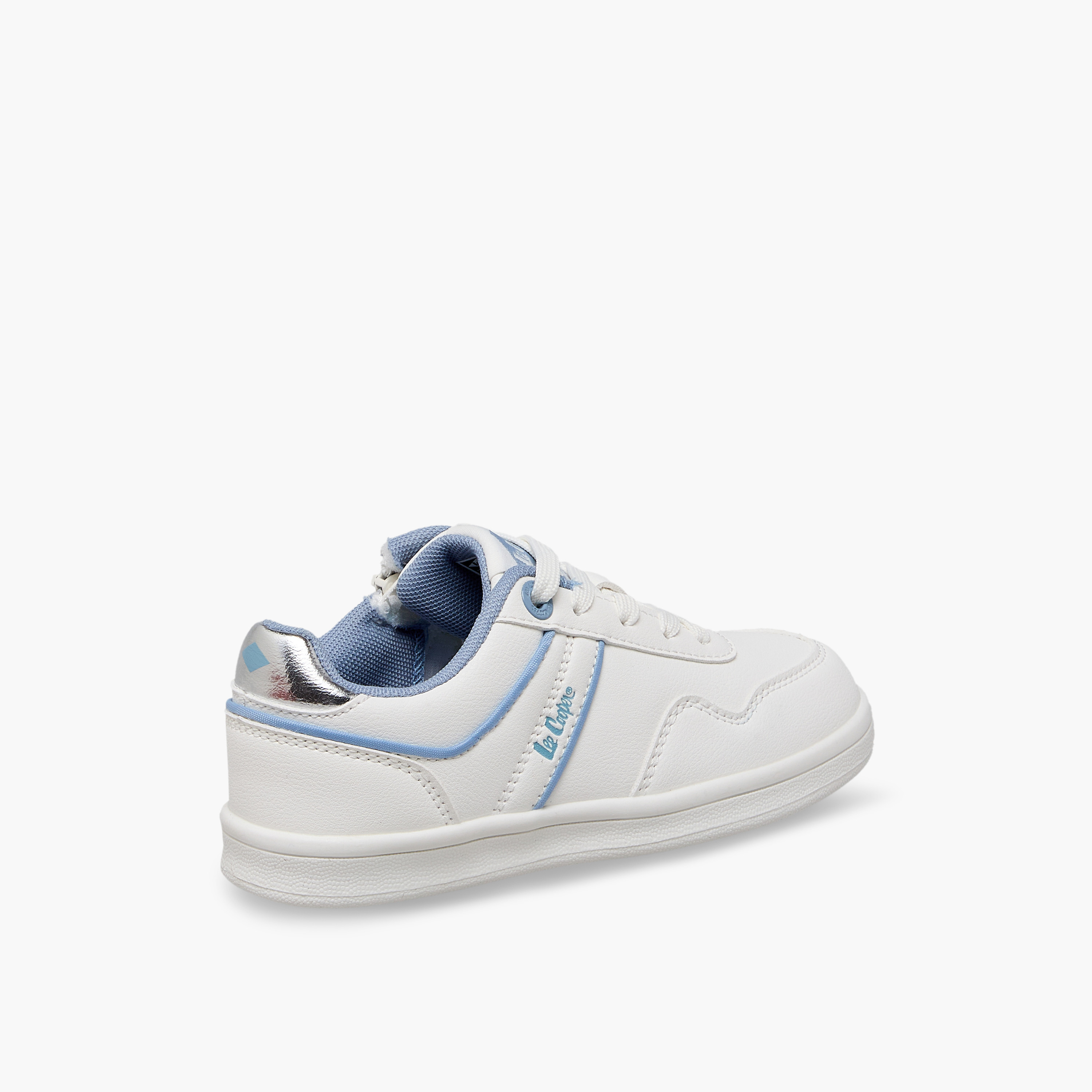 حذاء سنيكرز مخطط برقبة كاحل برباط للبنات من لي كوبر-girls-shoes-sneakers-image-6
