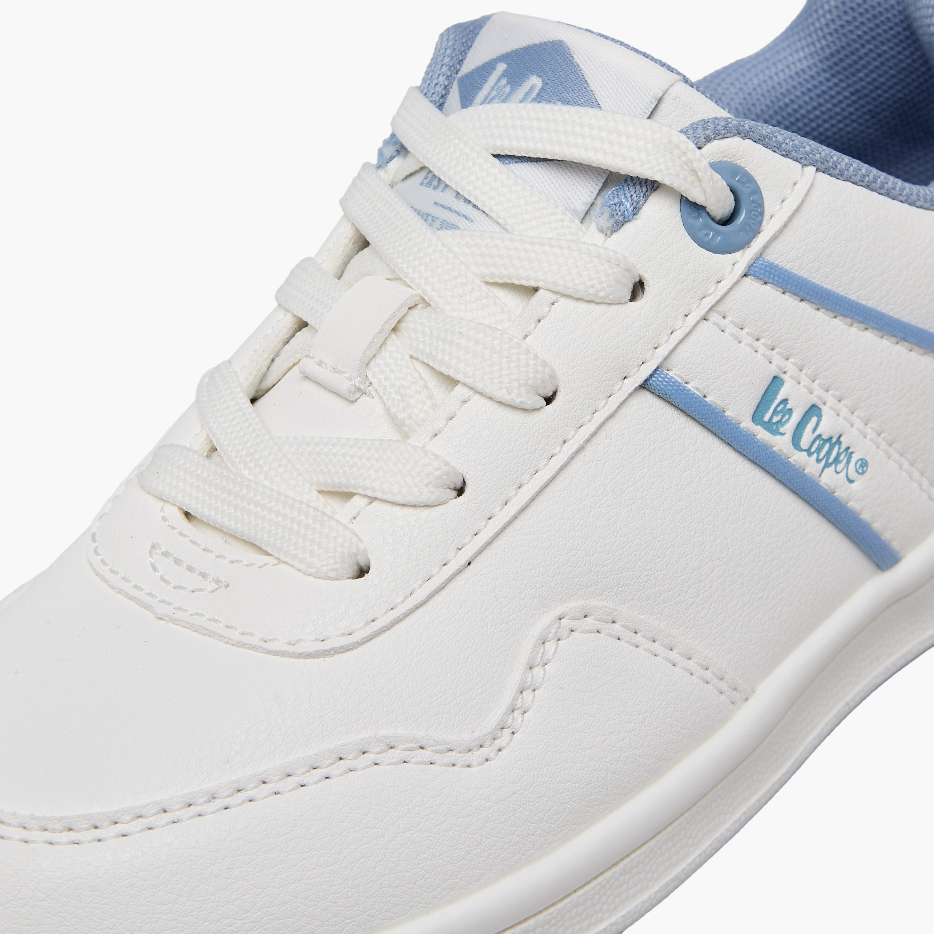 حذاء سنيكرز مخطط برقبة كاحل برباط للبنات من لي كوبر-girls-shoes-sneakers-image-7