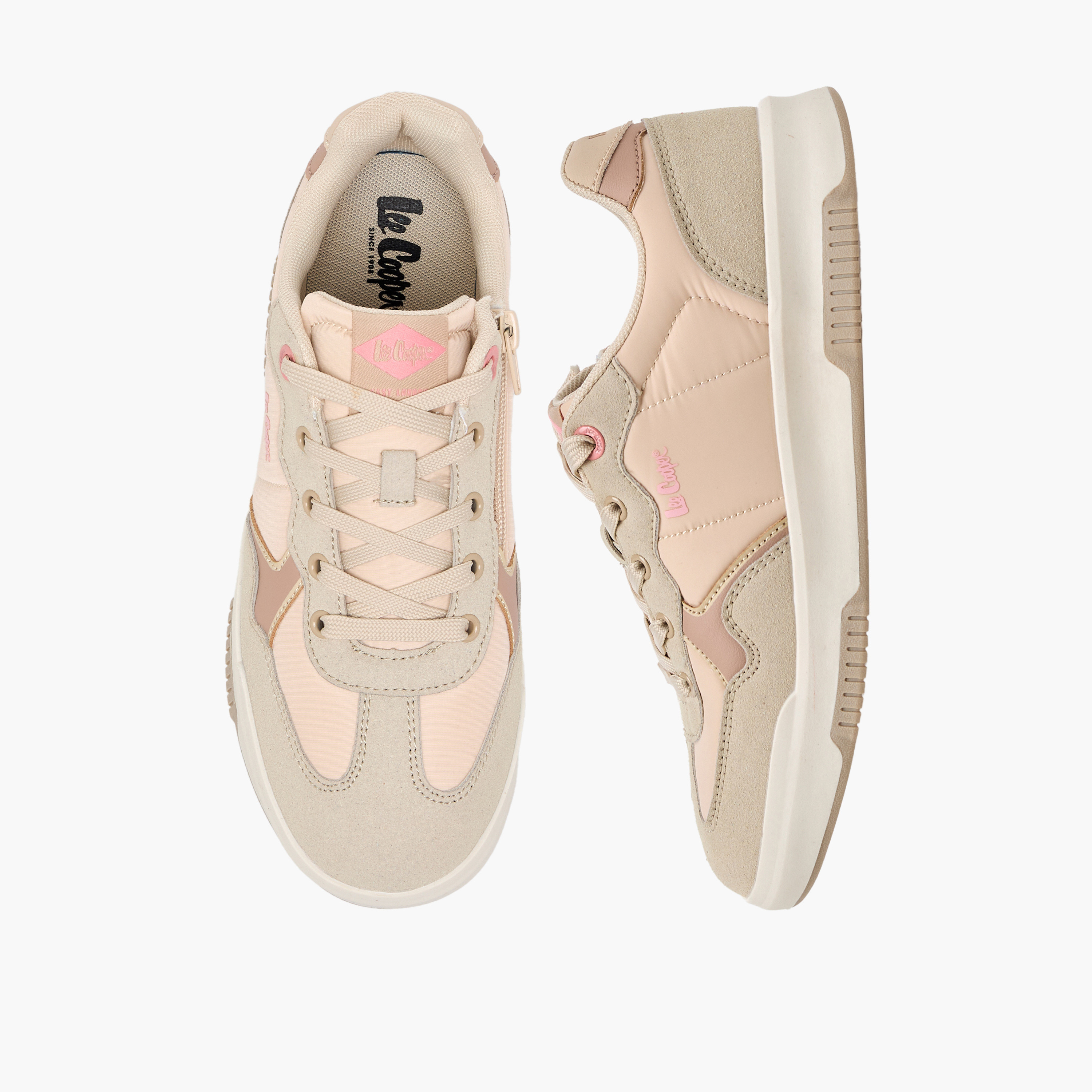 Lee Cooper Girls Lace-Up Ankle Sneakers-girls-shoes-sneakers-image-1