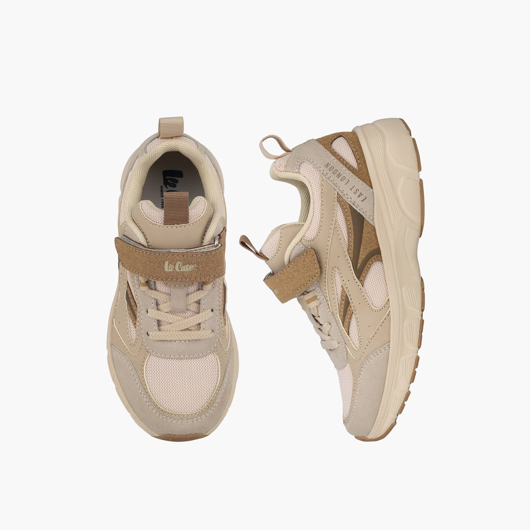 حذاء سنيكرز طول الكاحل بشريط إغلاق للأولاد من لي كوبر-boys-shoes-sneakers-image-1