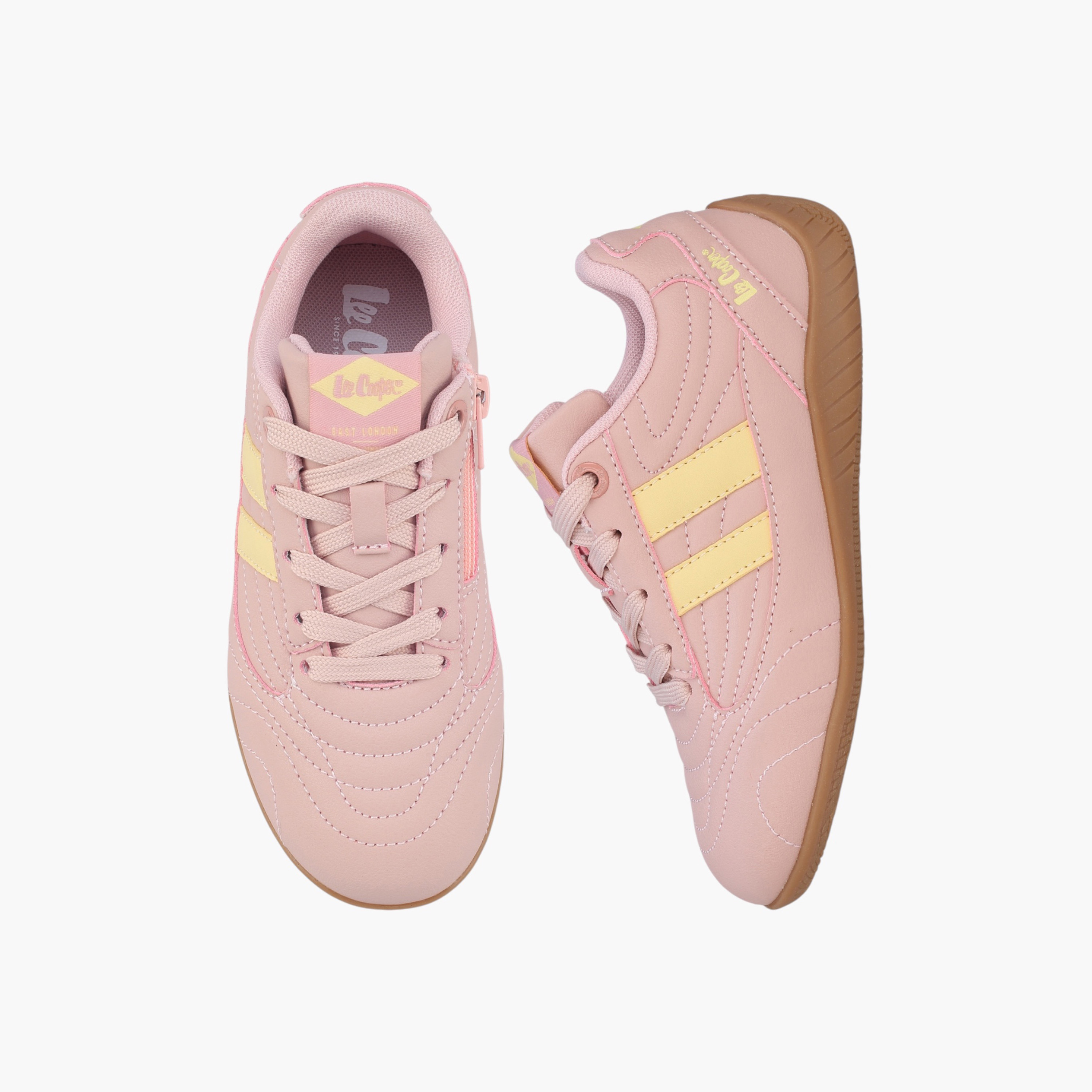 حذاء سنيكرز طول الكاحل برباط إغلاق للبنات من لي كوبر-girls-shoes-sneakers-image-1