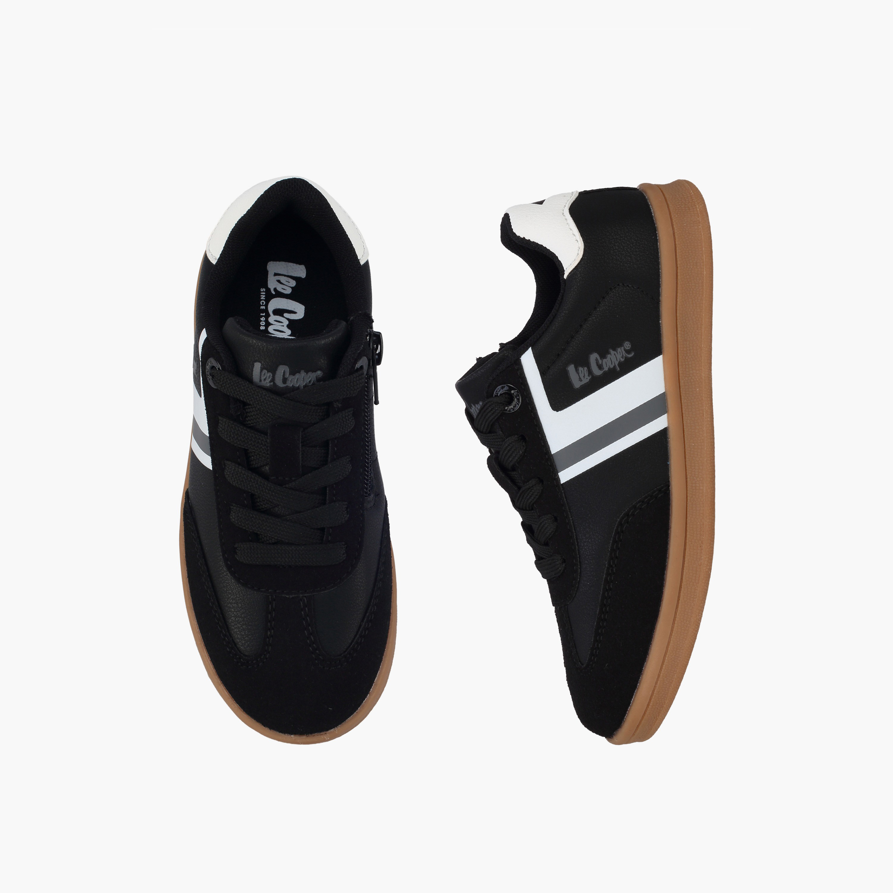 حذاء سنيكرز طول الكاحل برباط للأولاد من لي كوبر-boys-shoes-sneakers-image-1