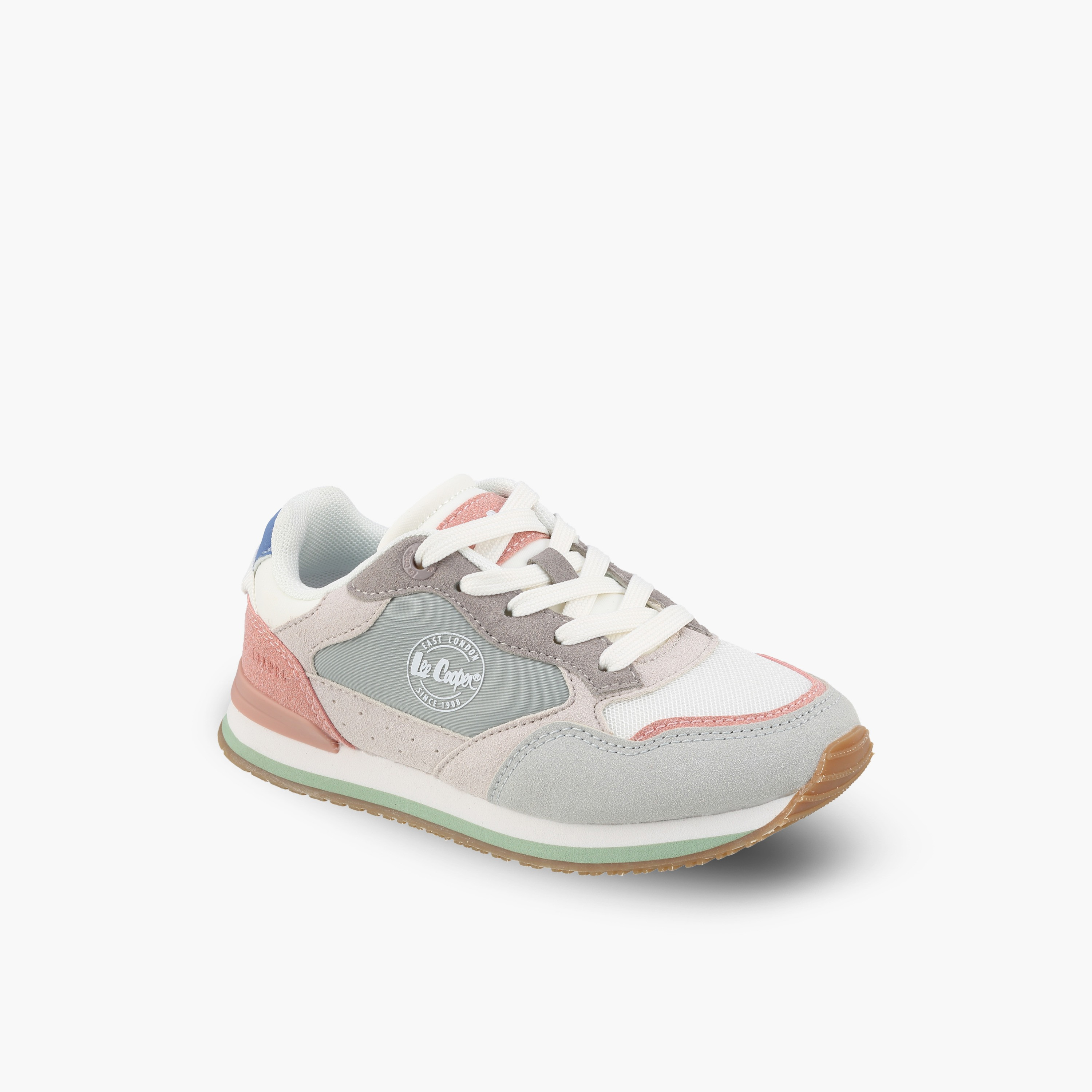 Lee Cooper Girls Panelled Lace-Up Ankle Sneakers-girls-shoes-sneakers-image-2