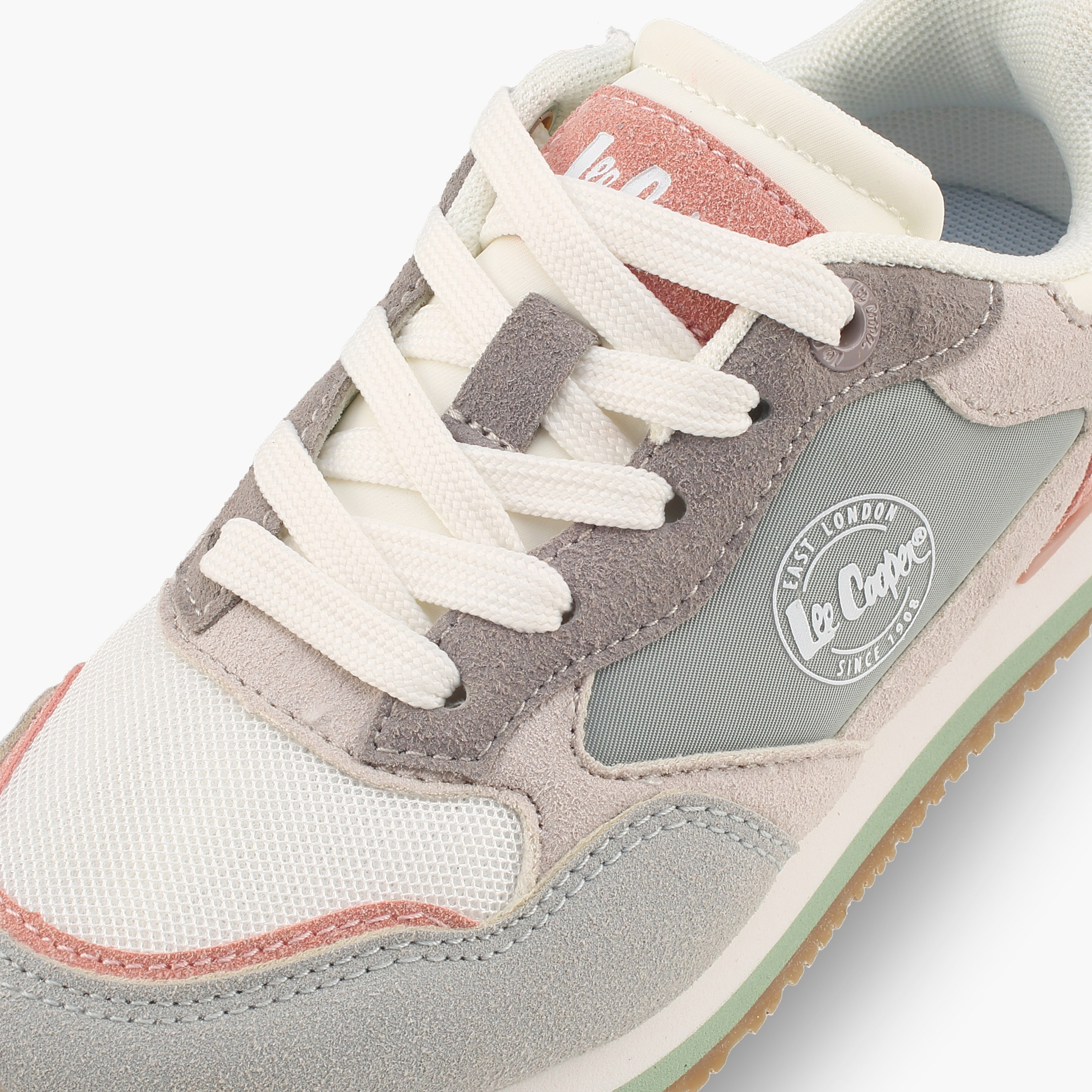 Lee Cooper Girls Panelled Lace-Up Ankle Sneakers-girls-shoes-sneakers-image-4