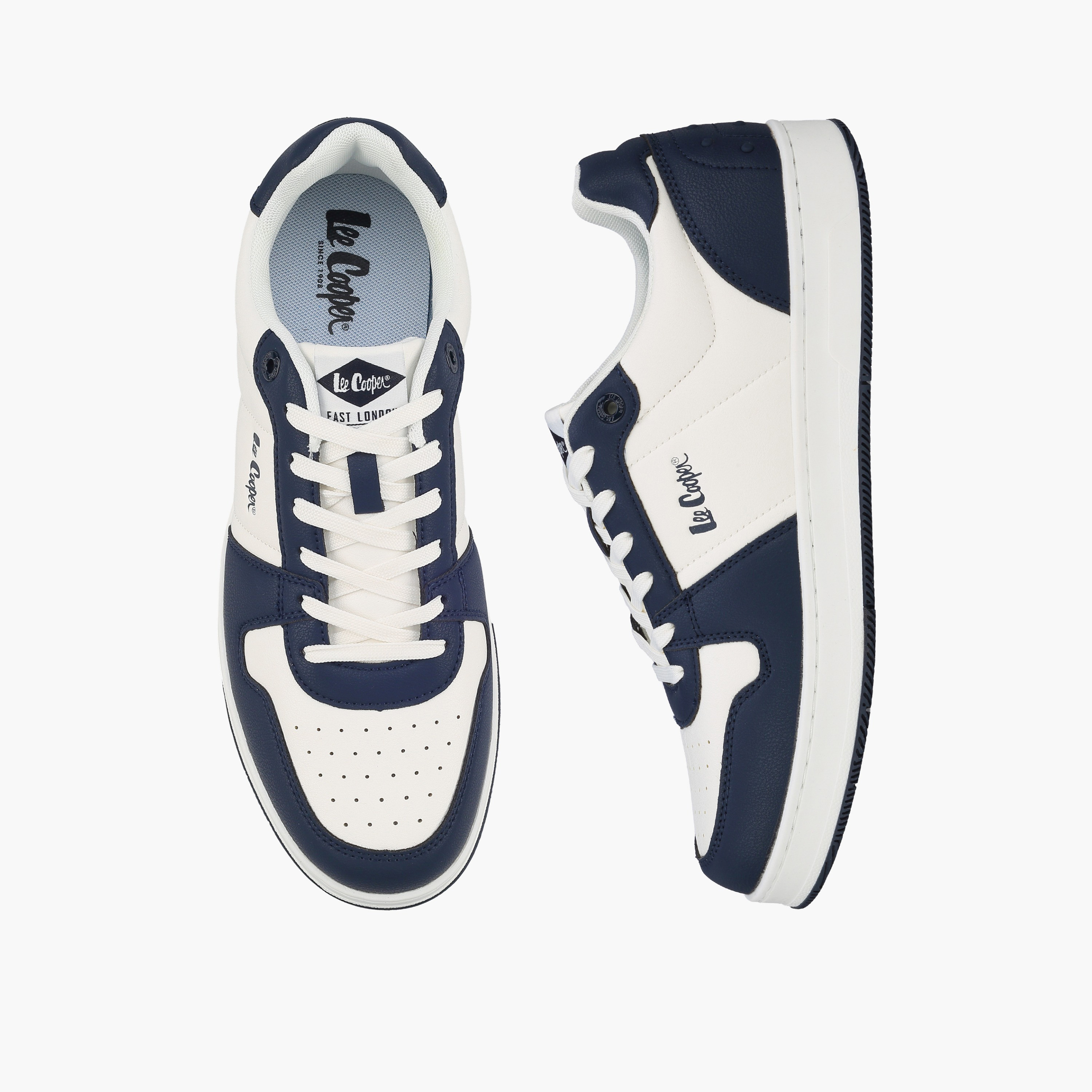Lee Cooper Men Panelled Lace-Up Ankle Sneakers-men-shoes-sneakers-image-1