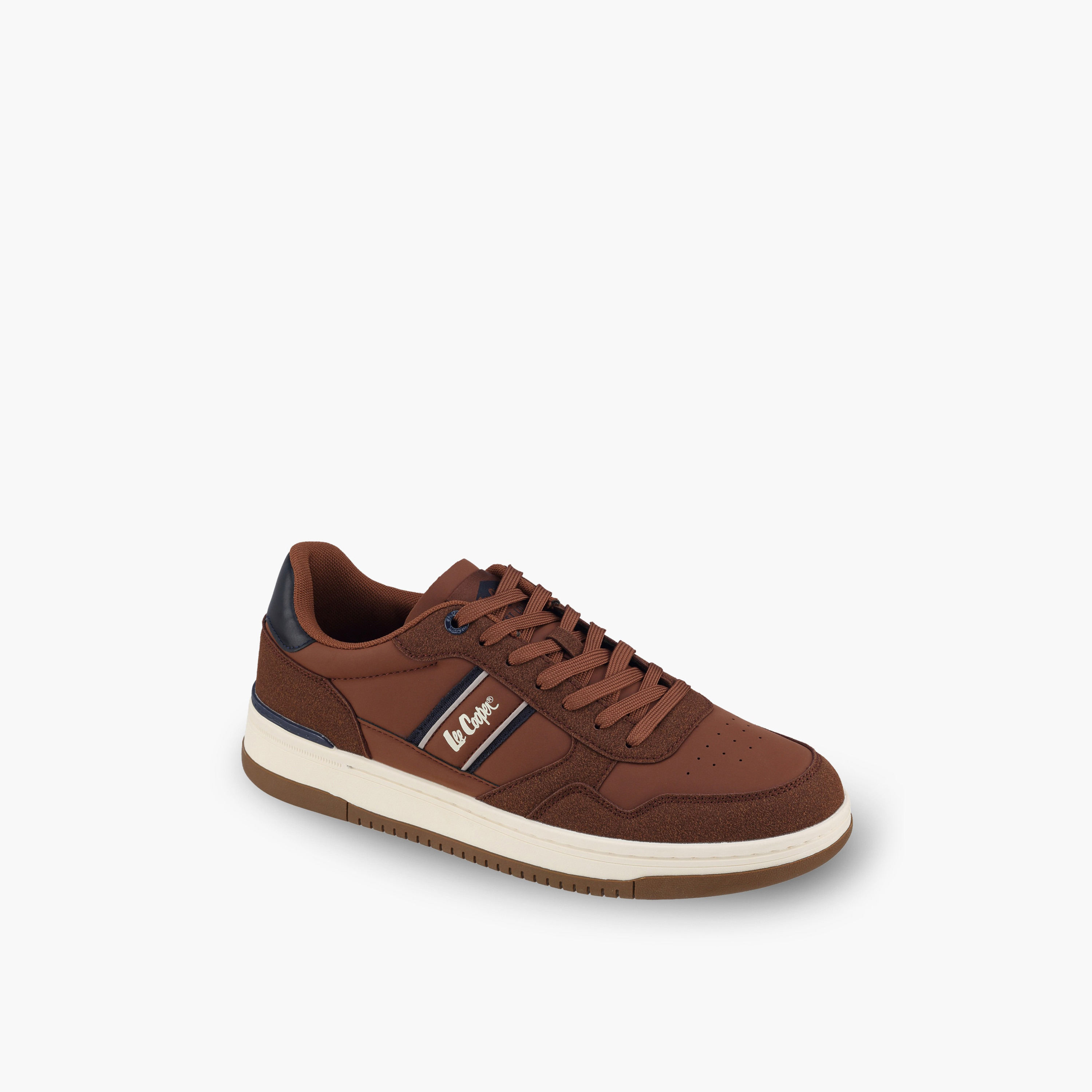 حذاء سنيكرز للكاحل برباط وطبعات شعار للرجال من لي كوبر-men-shoes-sneakers-image-2