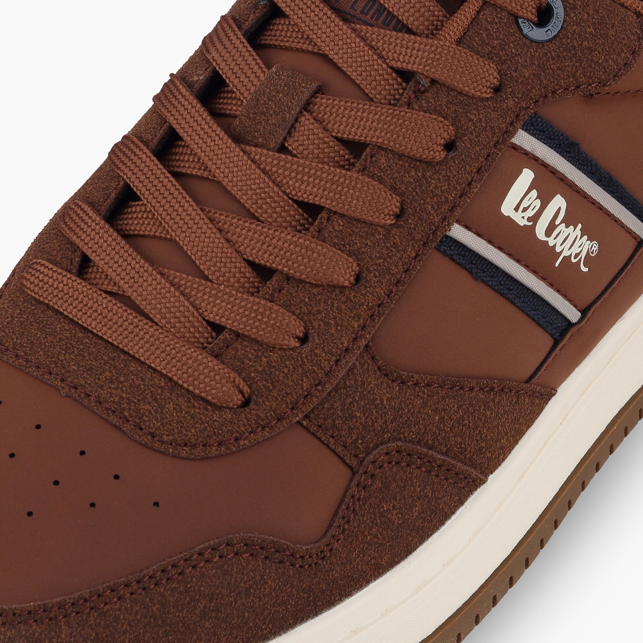 حذاء سنيكرز للكاحل برباط وطبعات شعار للرجال من لي كوبر-men-shoes-sneakers-image-4