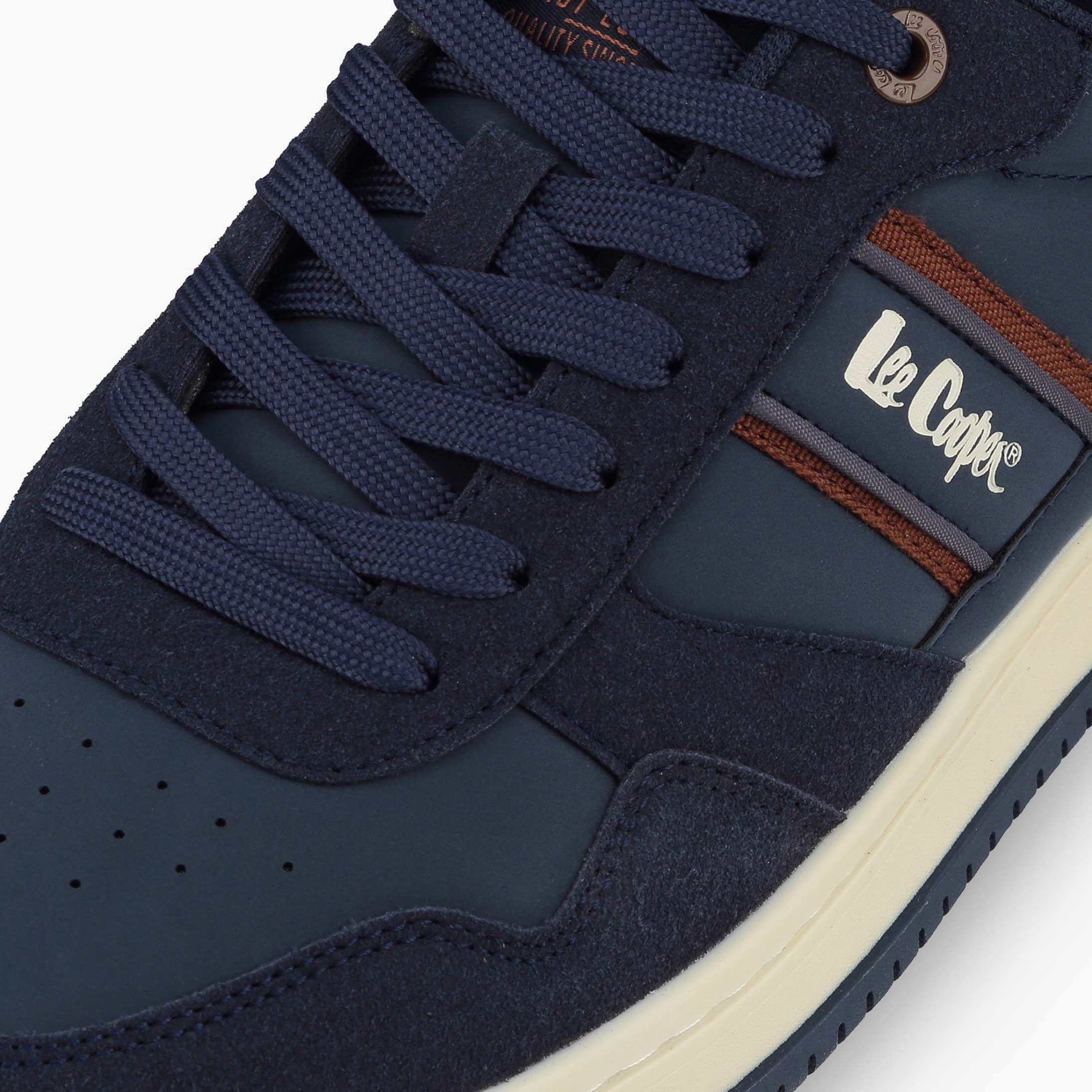 حذاء سنيكرز للكاحل برباط وطبعات شعار للرجال من لي كوبر-men-shoes-sneakers-image-4