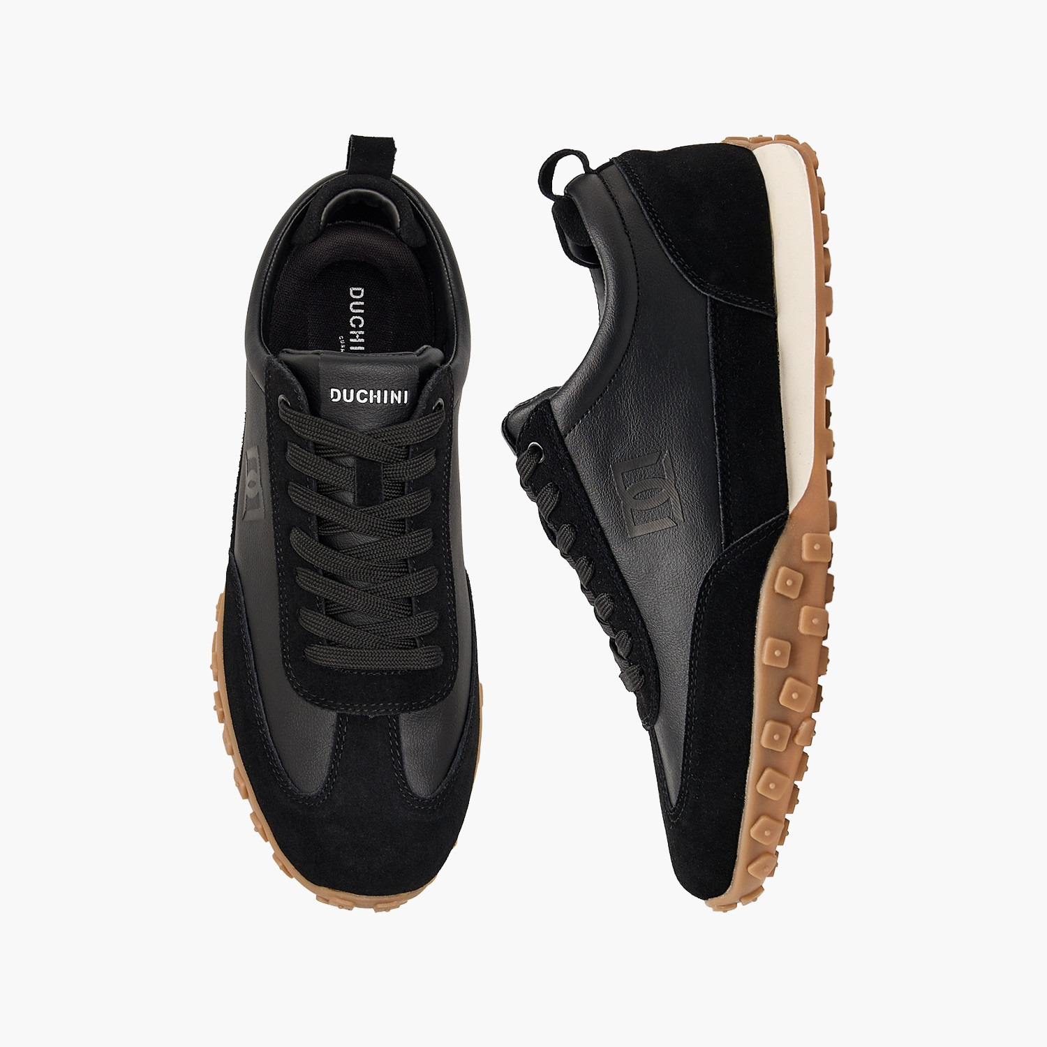 Duchini Men Panelled Lace-Up Ankle Sneakers-men-shoes-sneakers-image-1