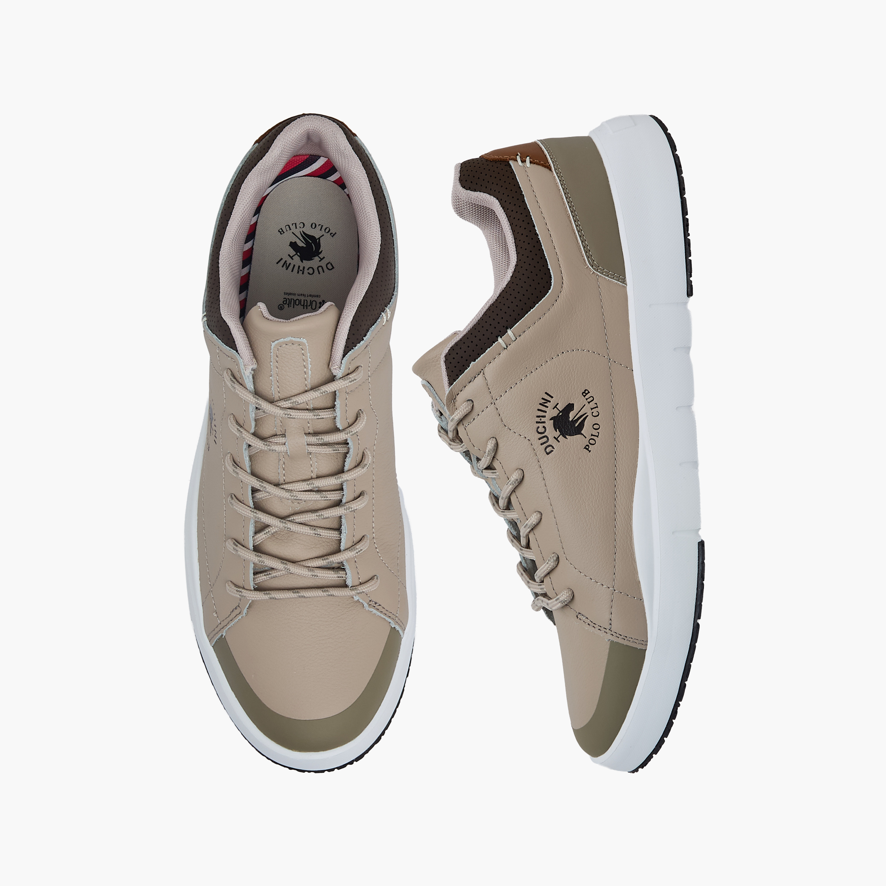 Duchini Polo Club Men Genuine Leather Lace-Up Ankle Sneakers-men-shoes-sneakers-image-1